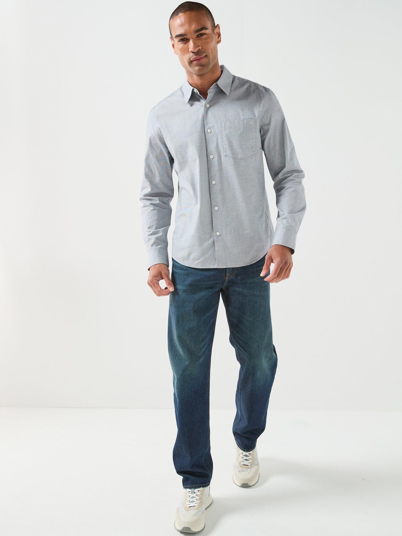 Image 3 of 6 of Calvin Klein Men's Oxford Shirt - Beige