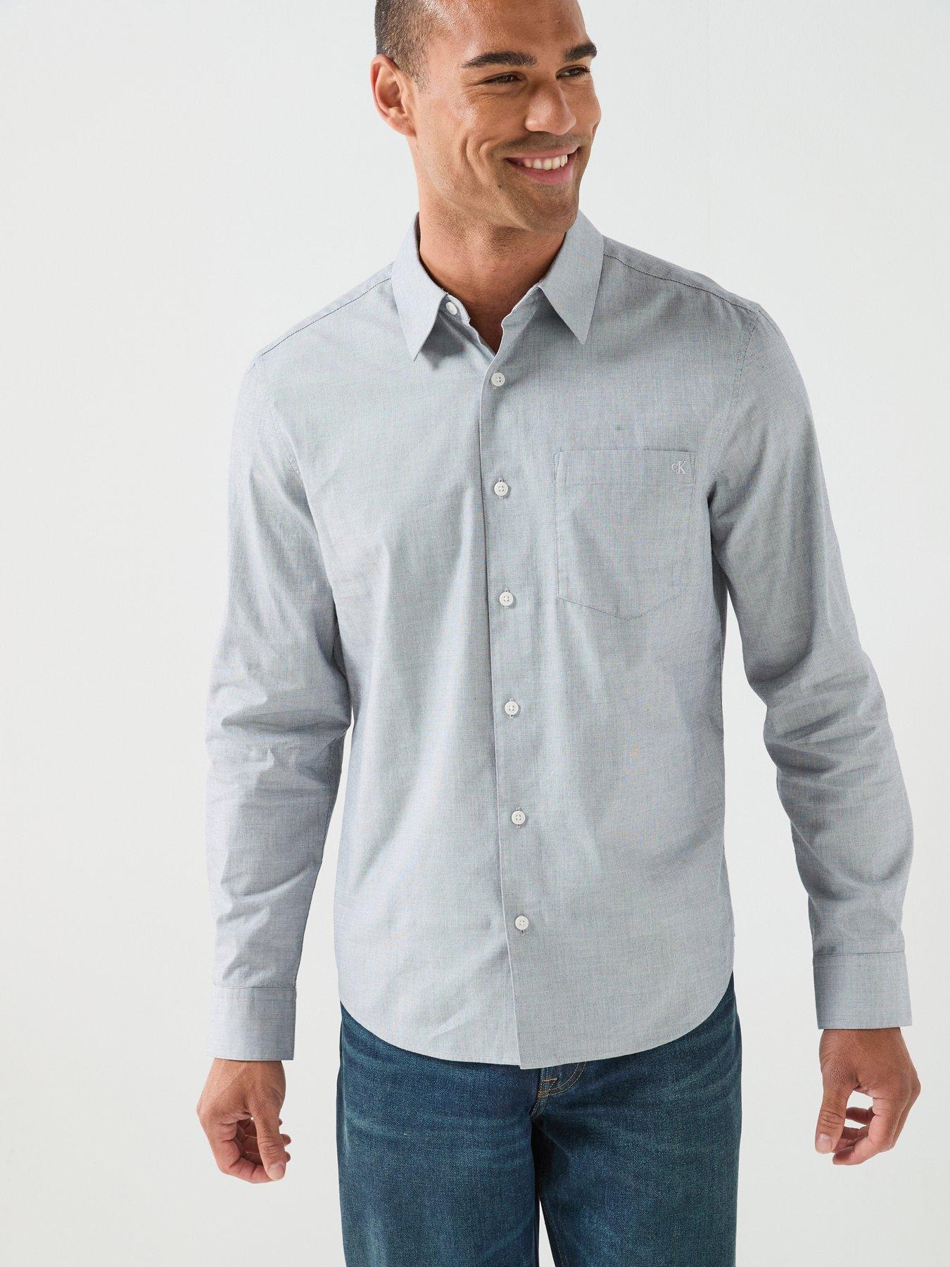 Image 5 of 6 of Calvin Klein Men's Oxford Shirt - Beige