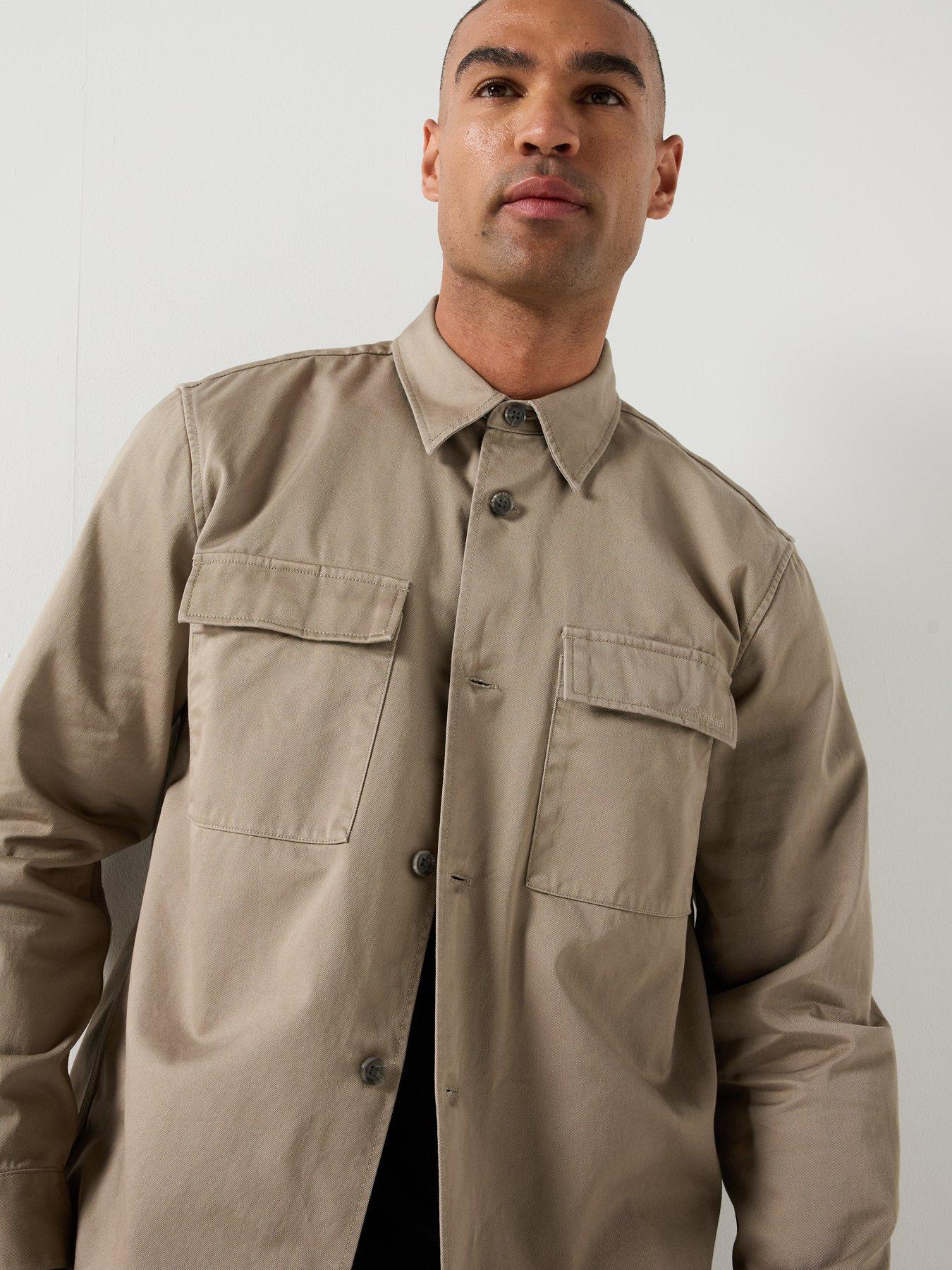 Image 4 of 5 of Calvin Klein Calvin Klein Utility Overcoat - Blue