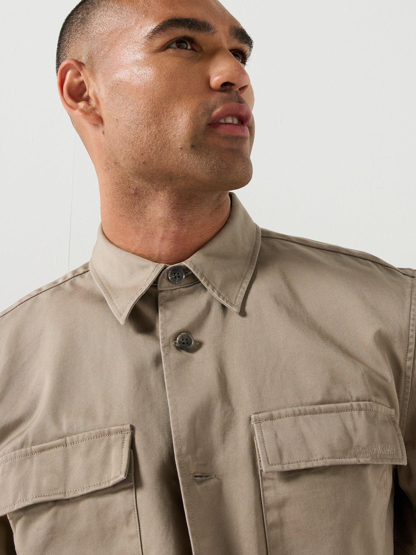 Image 5 of 5 of Calvin Klein Calvin Klein Utility Overcoat - Blue