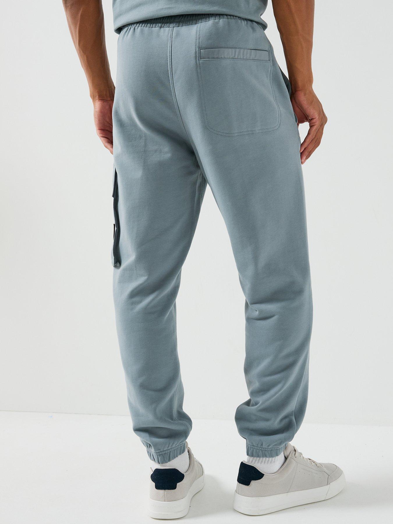 Image 2 of 6 of Calvin Klein Jeans Terry Badge Joggers - Grey