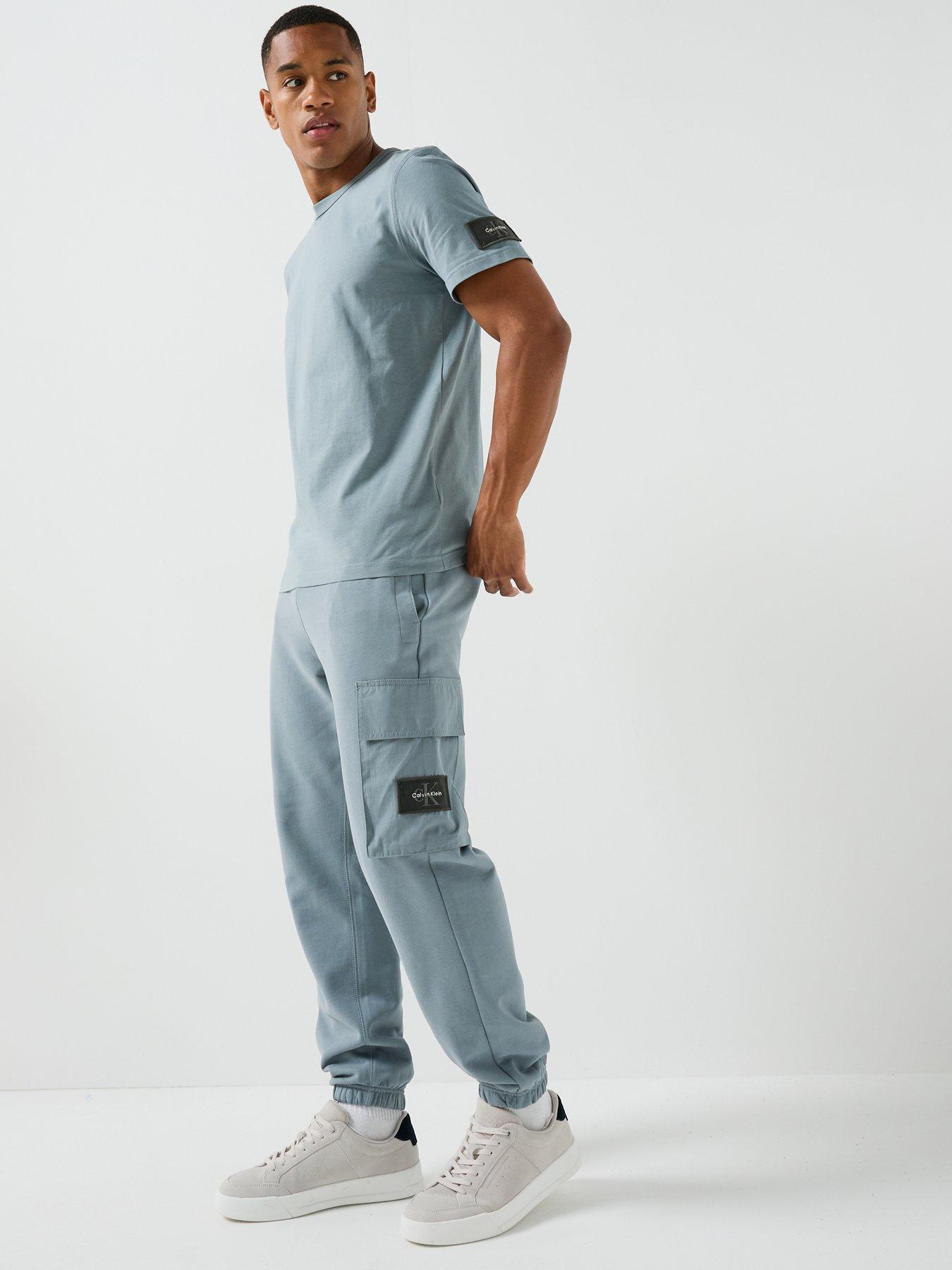 Image 6 of 6 of Calvin Klein Jeans Terry Badge Joggers - Grey