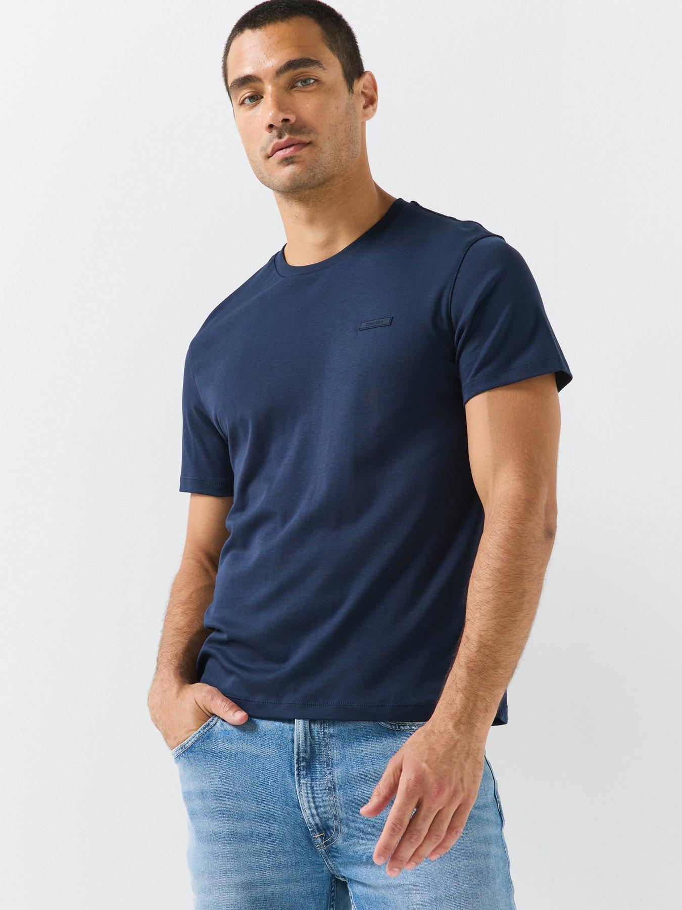 Image 1 of 6 of Calvin Klein Calvin Klein Supima Logo Patch T-shirt - Black