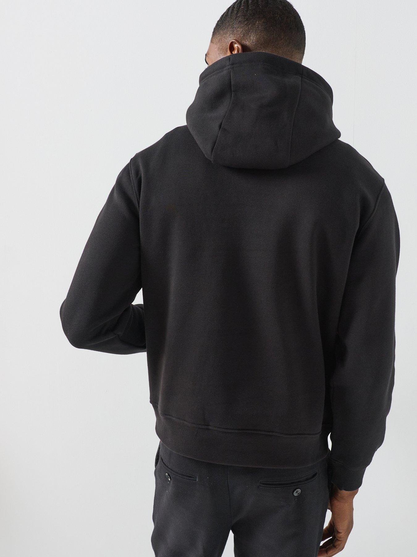Image 2 of 6 of Tommy Hilfiger Tommy Embroidered Flag Hoodie - Black