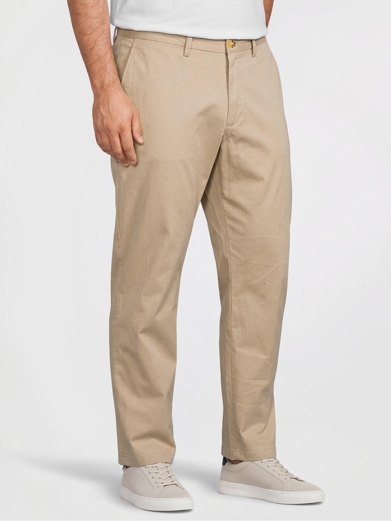 Image 1 of 5 of Tommy Hilfiger Mens Big &amp; Tall Stretch Twill Chinos - Khaki