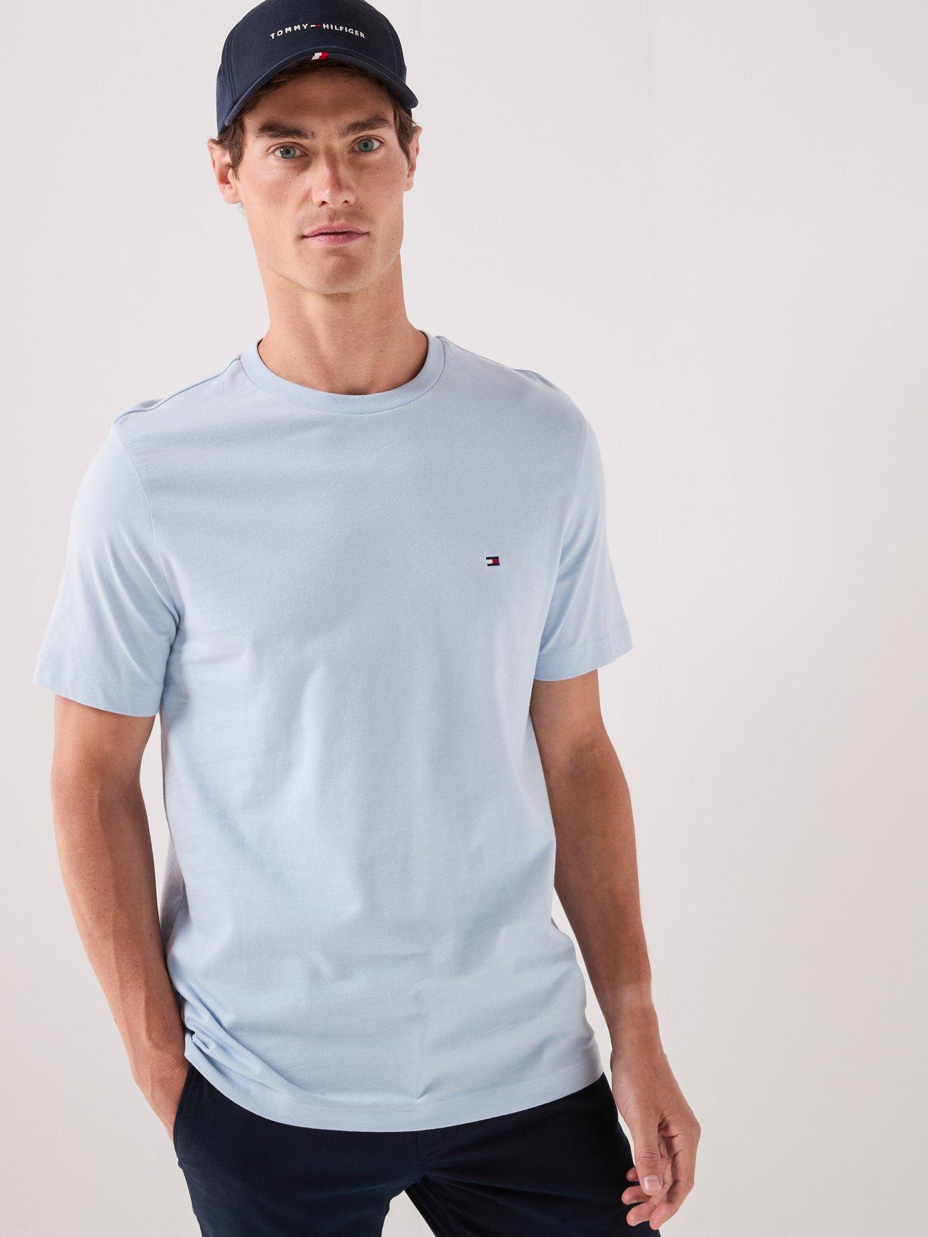 Image 1 of 5 of Tommy Hilfiger Men's Essential Seasonal Regular Fit T-Shirt - Light Blue