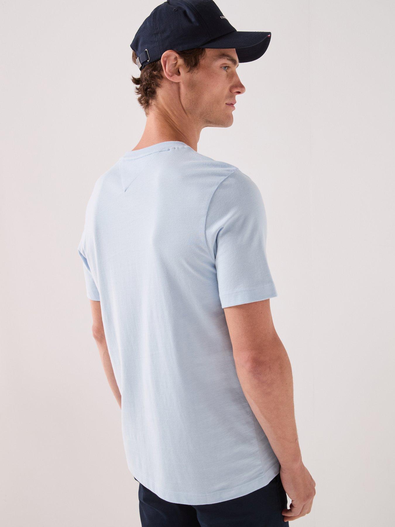 Image 2 of 5 of Tommy Hilfiger Men's Essential Seasonal Regular Fit T-Shirt - Light Blue