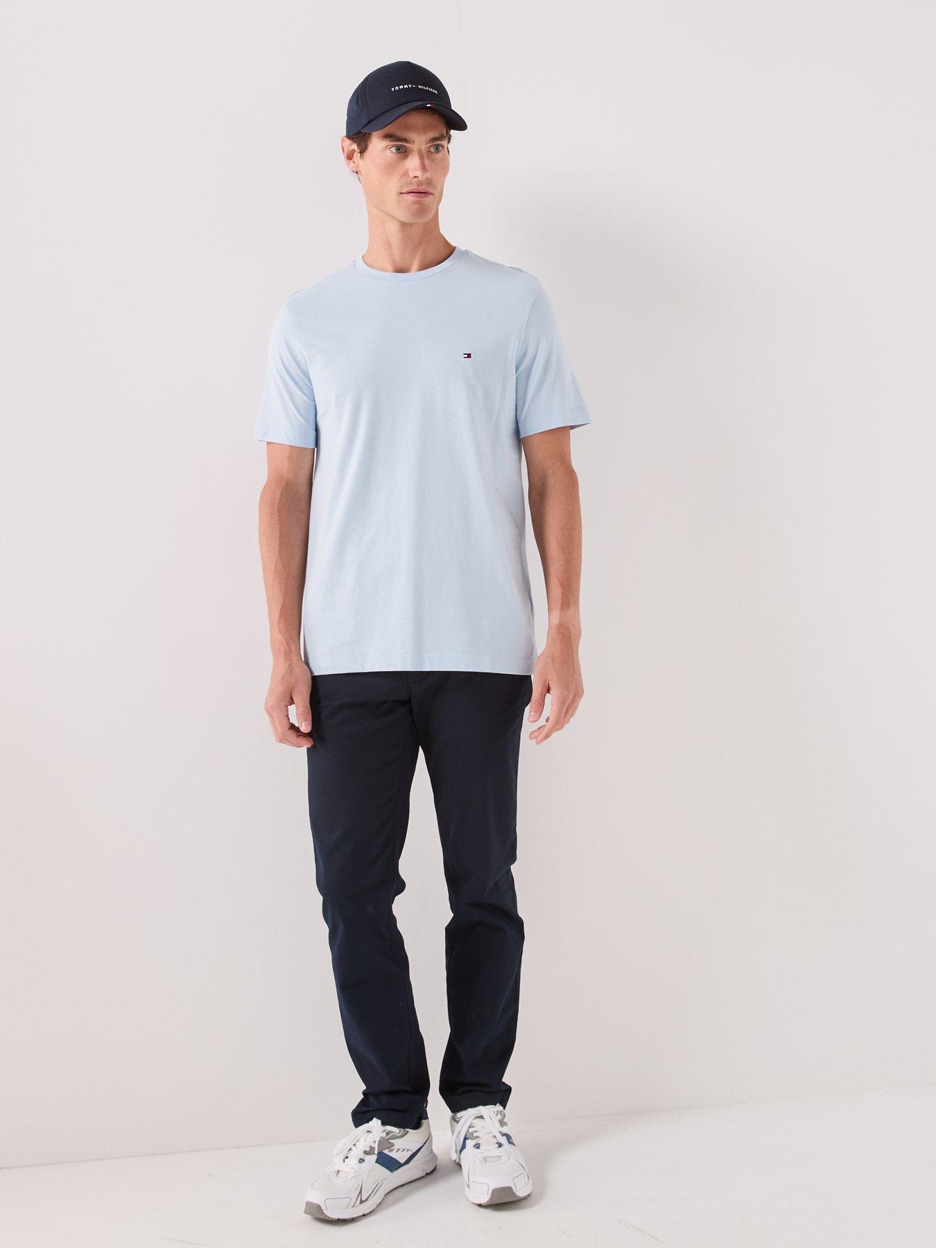 Image 3 of 5 of Tommy Hilfiger Men's Essential Seasonal Regular Fit T-Shirt - Light Blue