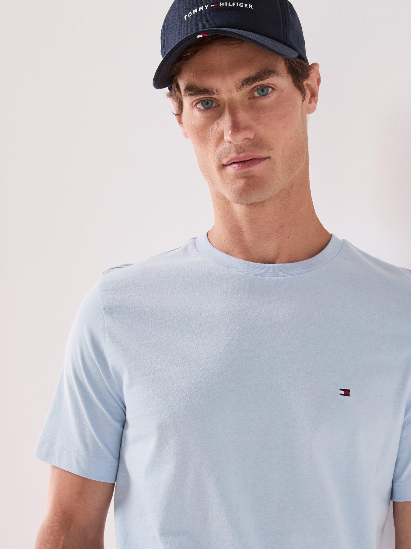 Image 4 of 5 of Tommy Hilfiger Men's Essential Seasonal Regular Fit T-Shirt - Light Blue