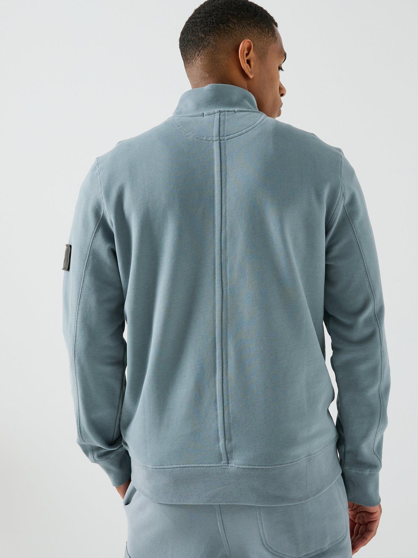 Image 2 of 5 of Calvin Klein Jeans Badge 1/4 Zip Sweat - Grey