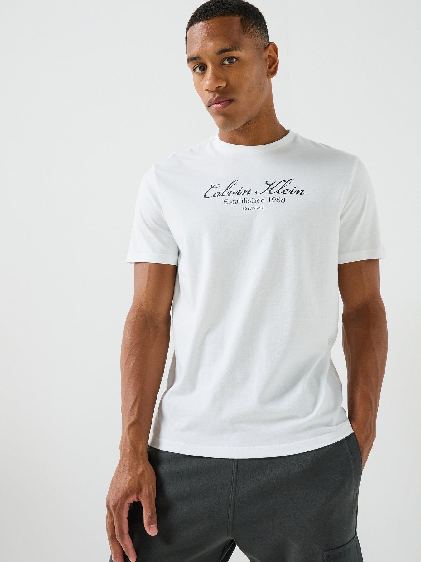Calvin Klein Jeans Men's 30s Script T-Shirt - White