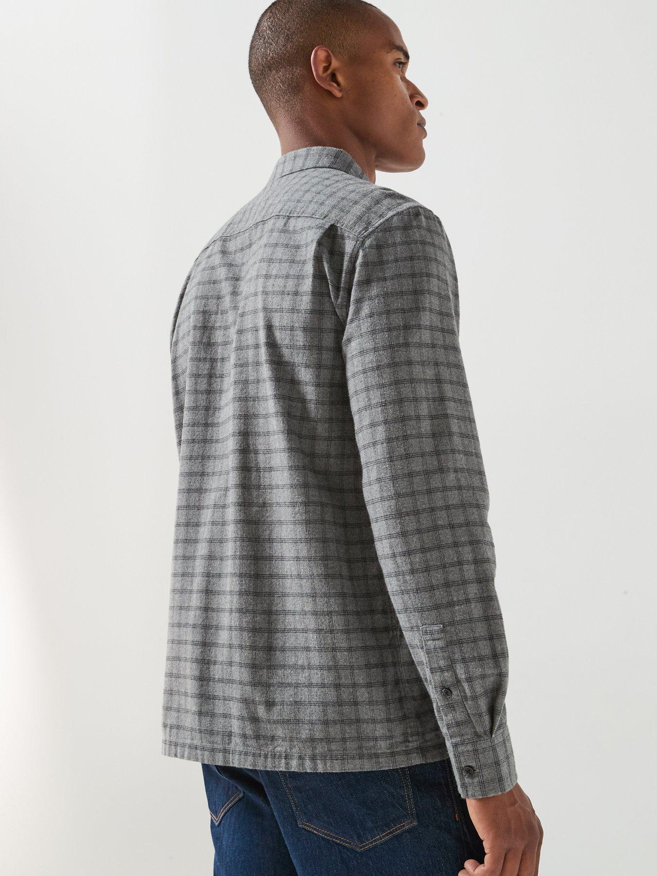 Image 2 of 6 of Calvin Klein Check Flannel Shirt - Grey