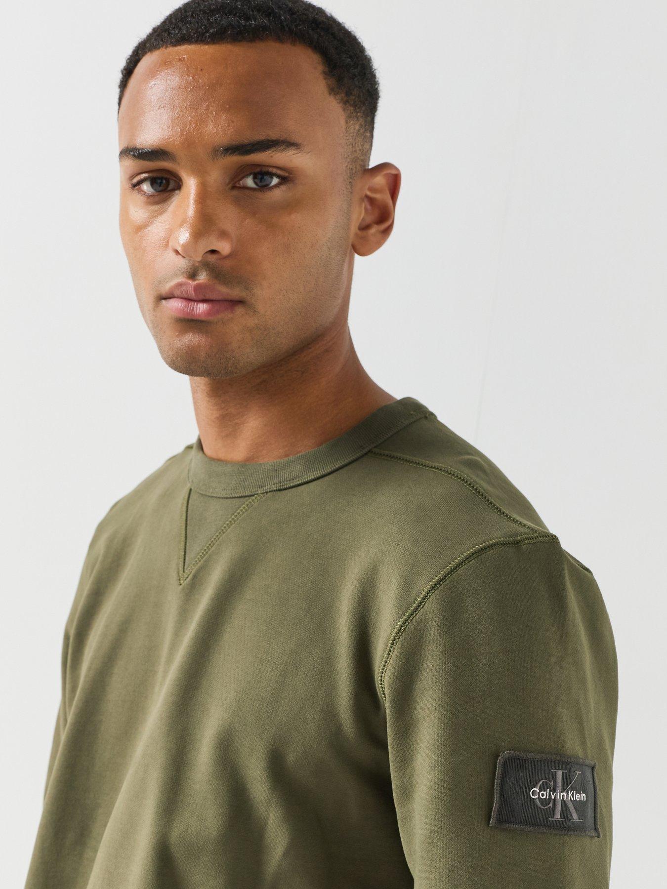 Image 5 of 6 of Calvin Klein Jeans Badge Crew Sweat - Green