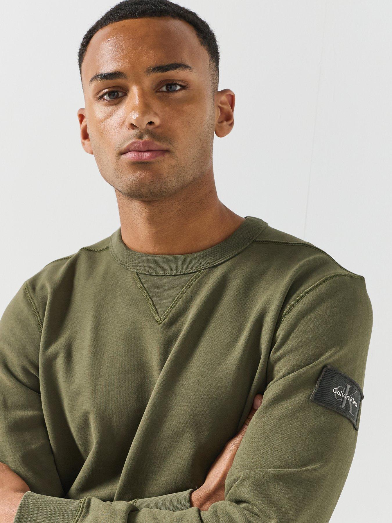 Image 6 of 6 of Calvin Klein Jeans Badge Crew Sweat - Green