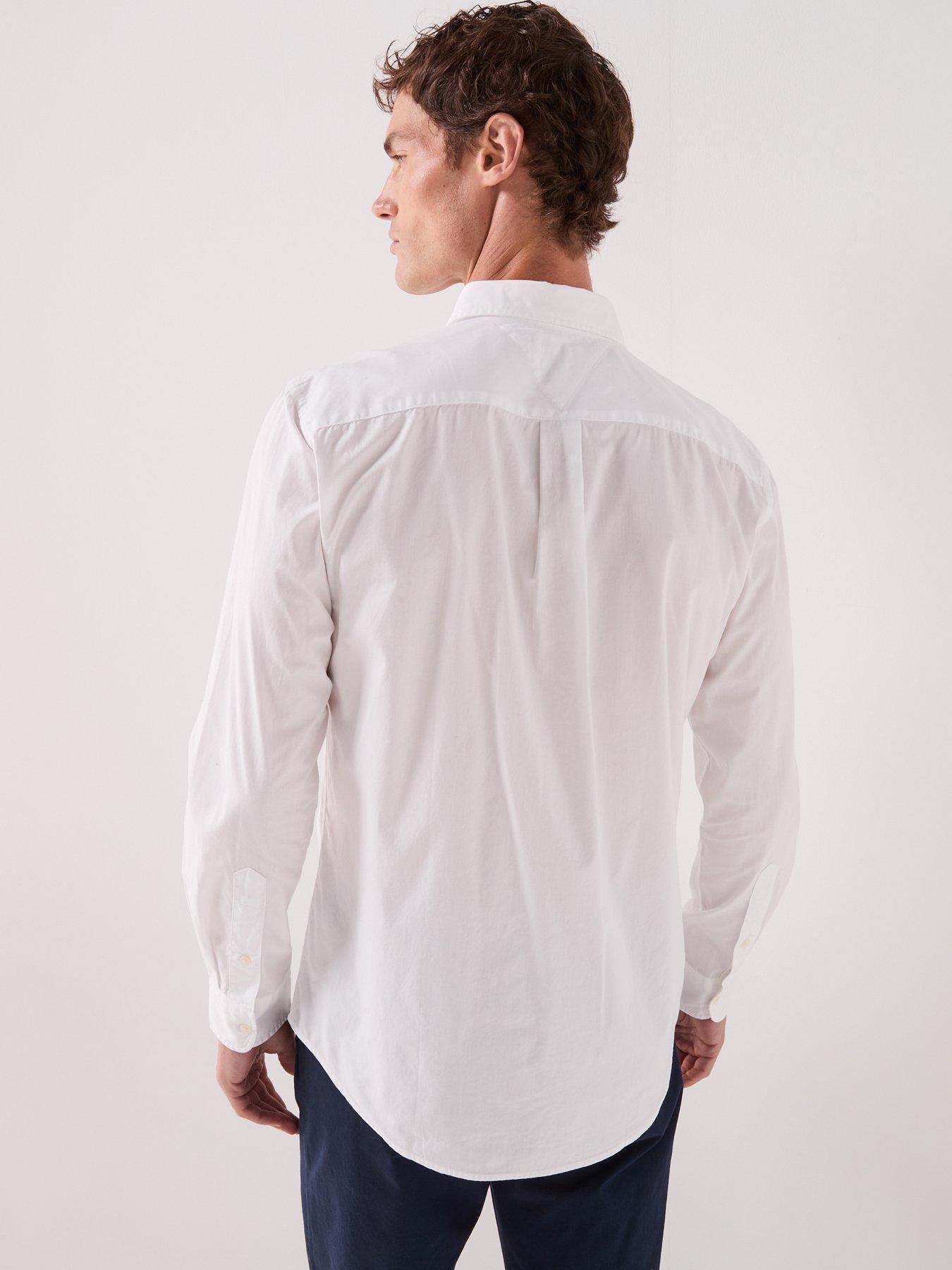 Image 2 of 6 of Tommy Hilfiger Men's Flex Poplin Kent Collar Regular Fit Shirt - White