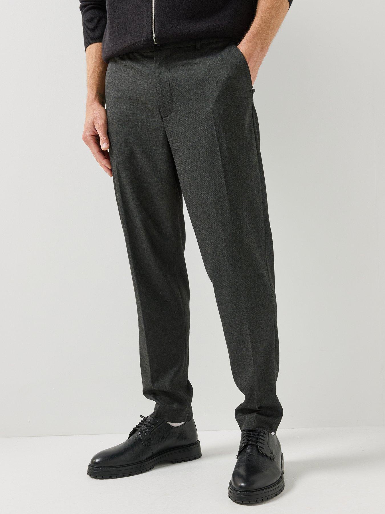 Image 1 of 5 of Calvin Klein Calvin Klein Tapered Trousers - Grey