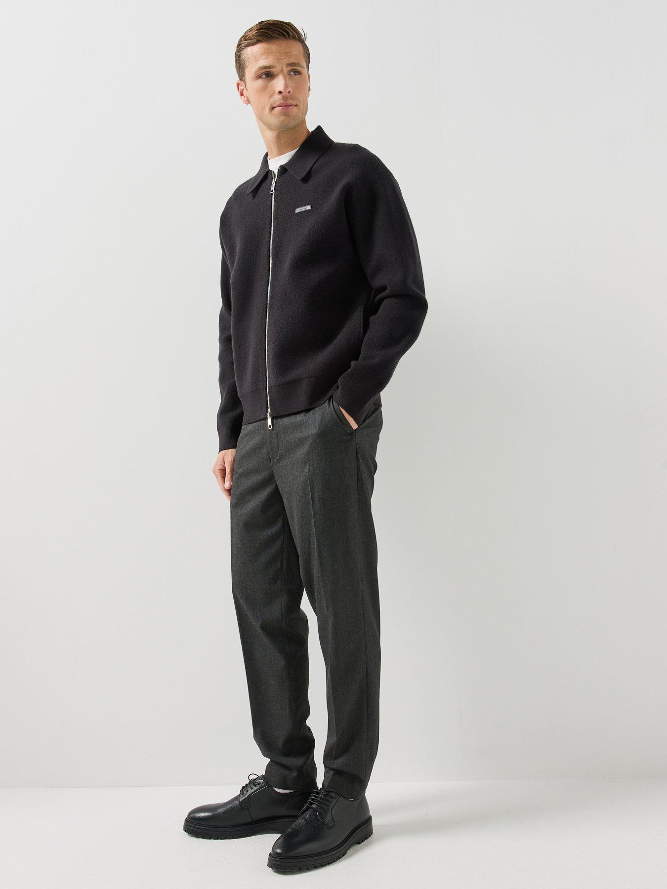 Image 3 of 5 of Calvin Klein Calvin Klein Tapered Trousers - Grey
