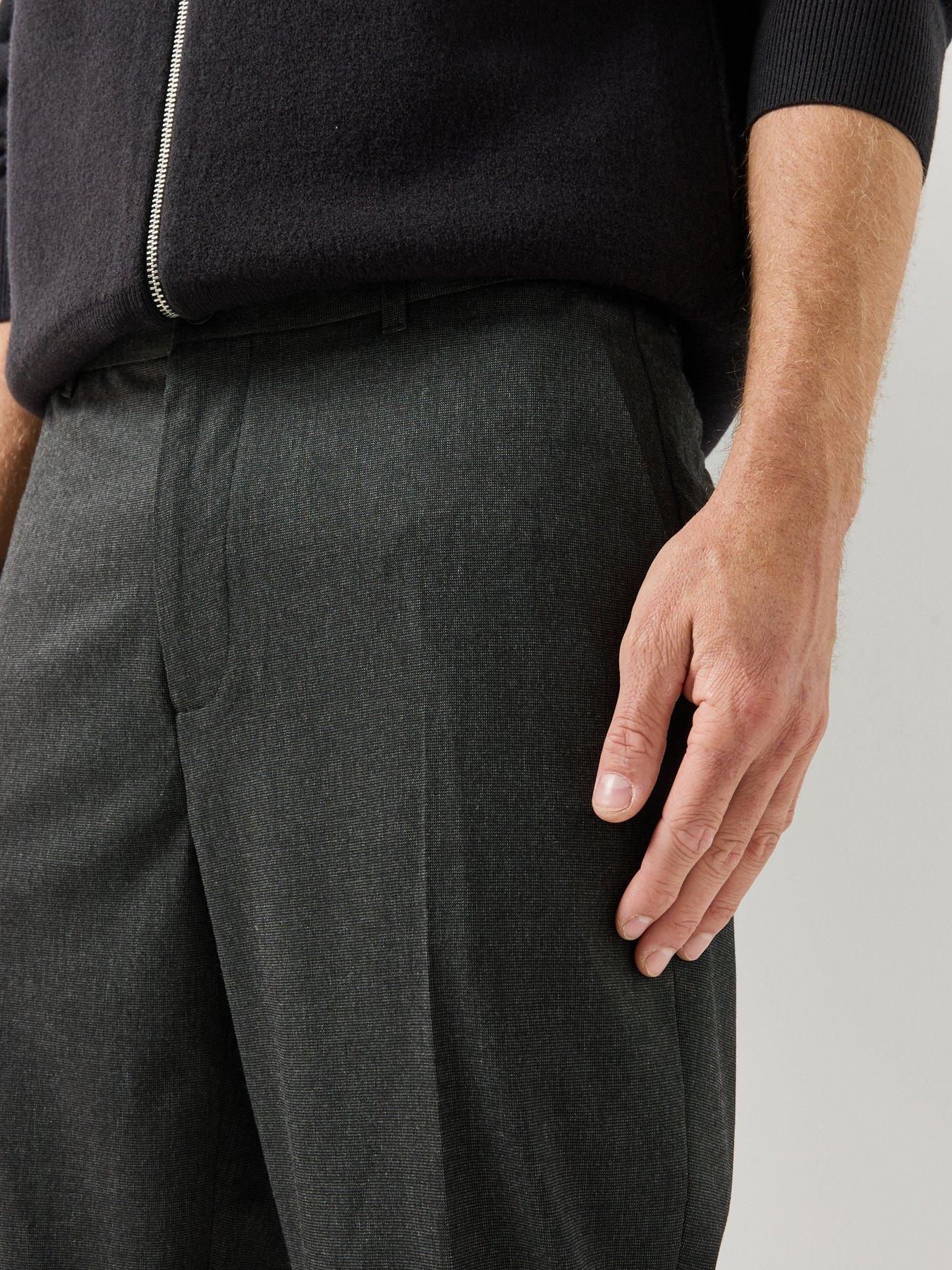 Image 4 of 5 of Calvin Klein Calvin Klein Tapered Trousers - Grey