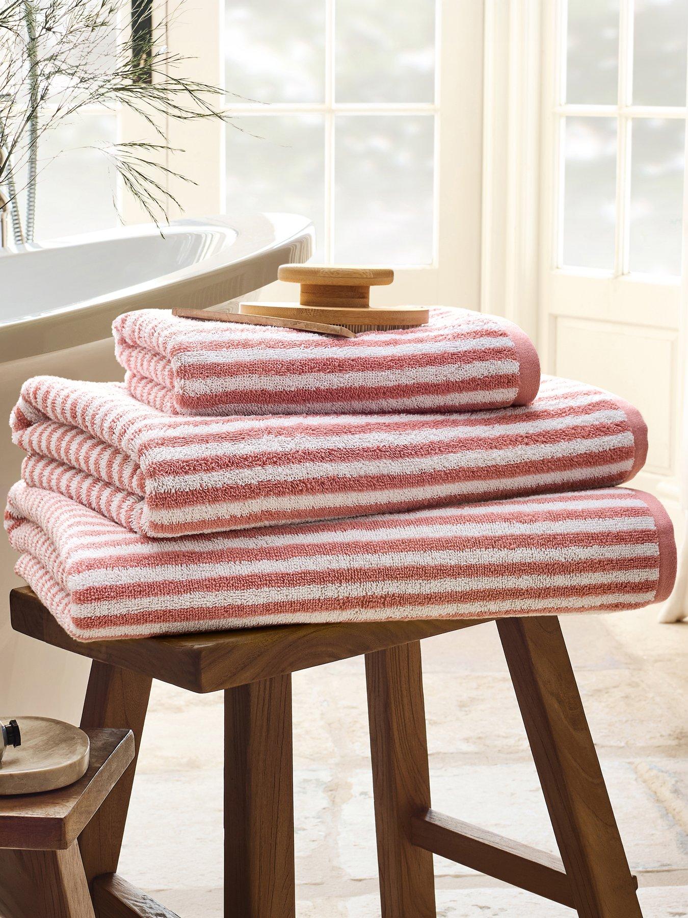 Christy Portobello Stripe Seaside Inspired Cotton Bathroom Towels