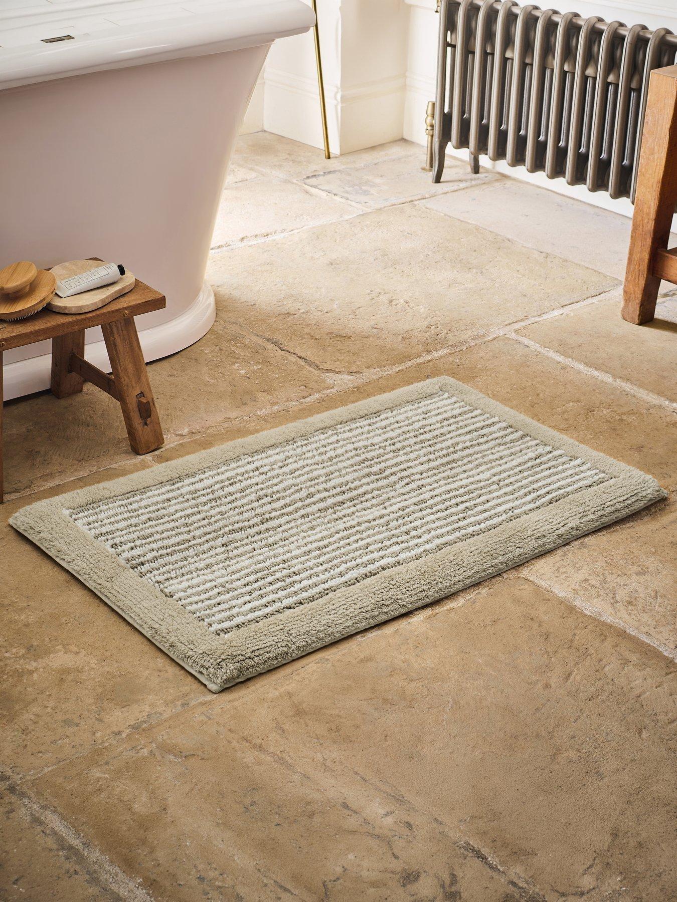 Christy Portobello Stripe Seaside Inspired Extra Fluffy Cotton Bath Mats