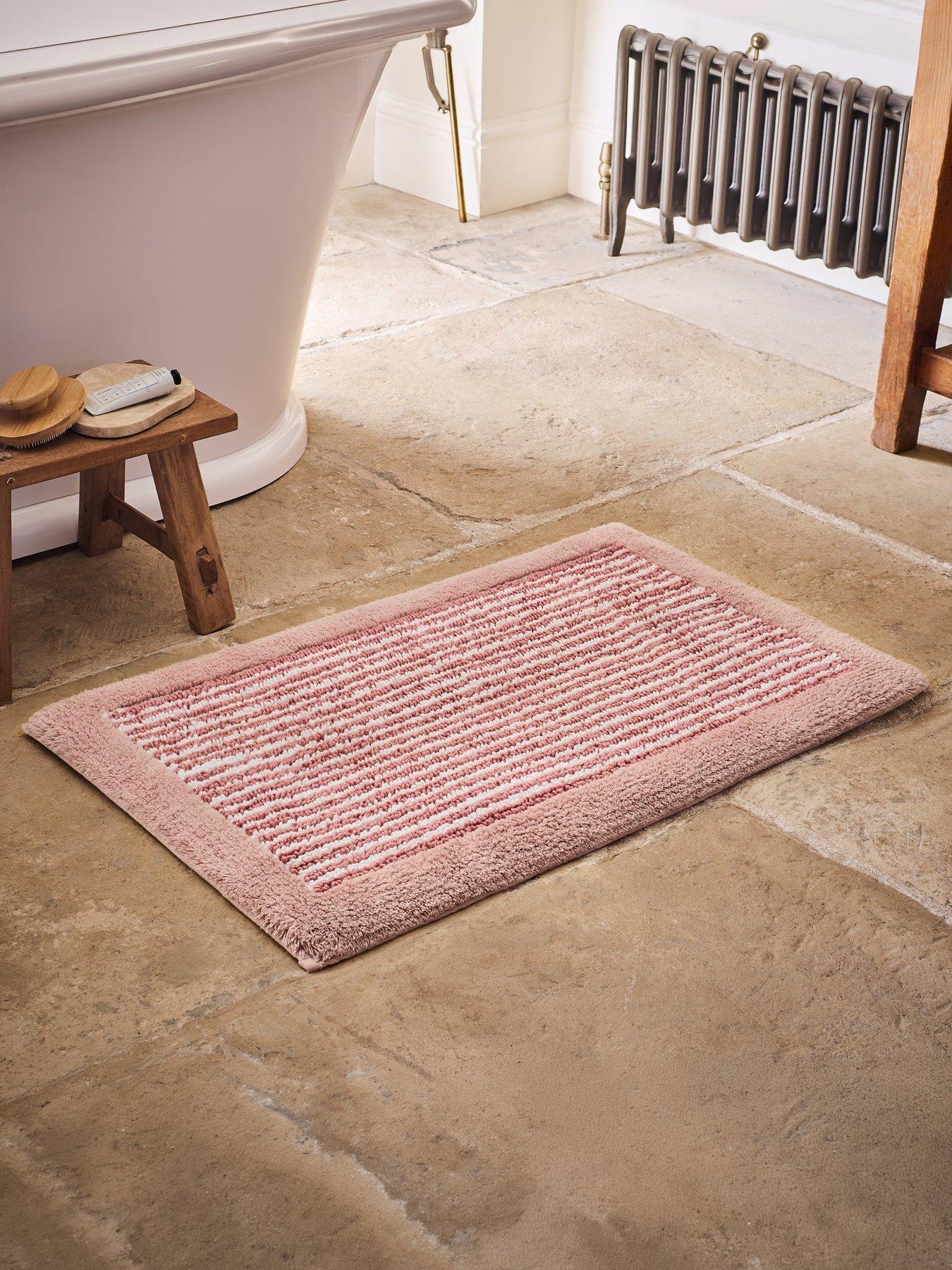 Christy Portobello Stripe Seaside Inspired Extra Fluffy Cotton Bath Mats