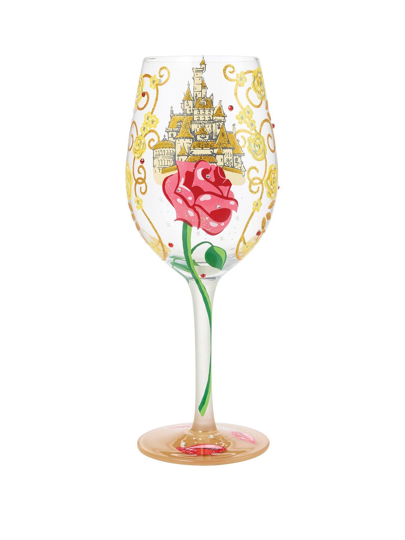 Disney New Bold Like A Rose (belle Wine Glass)