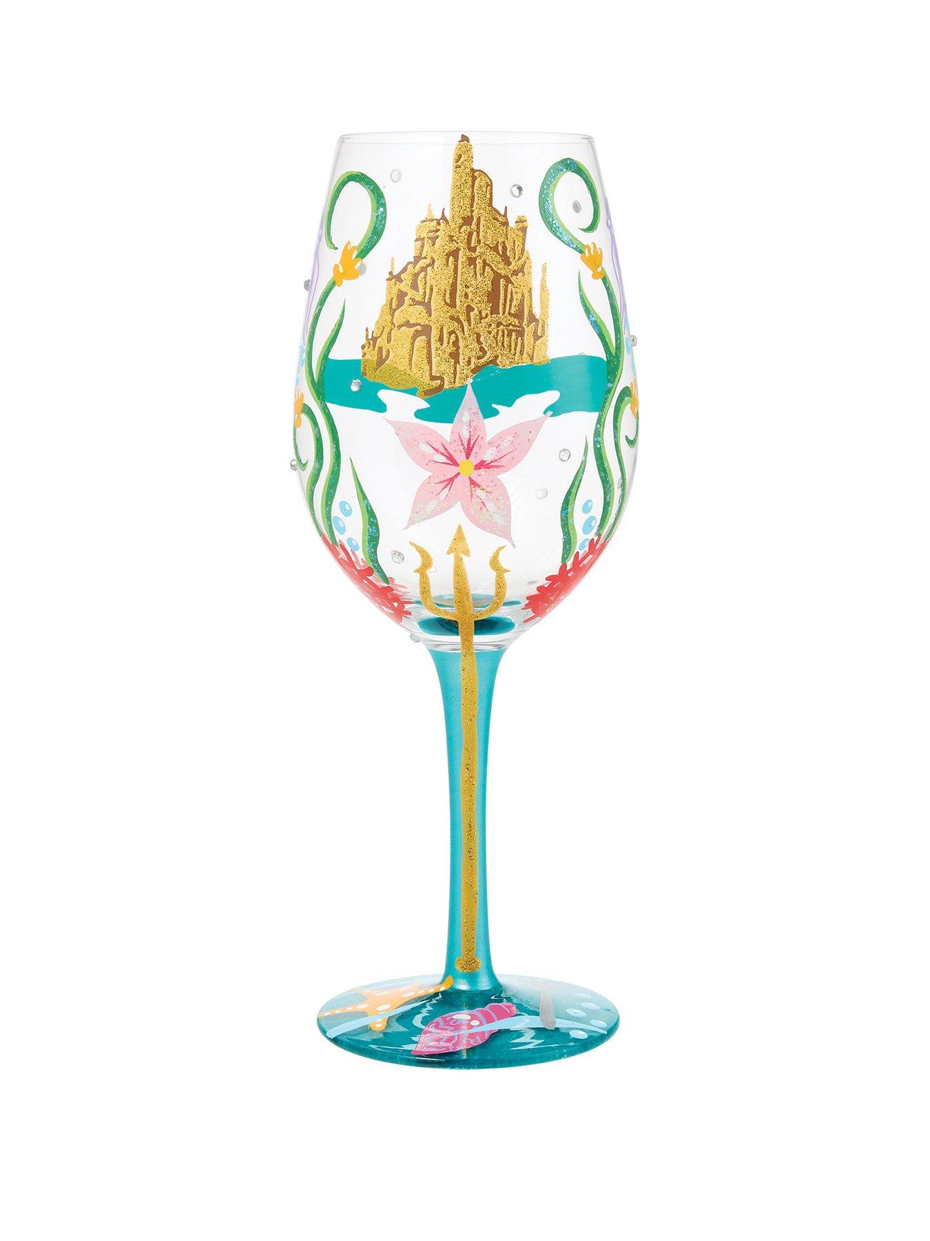 Disney New Ride Your Own Wave (ariel Wine Glass)