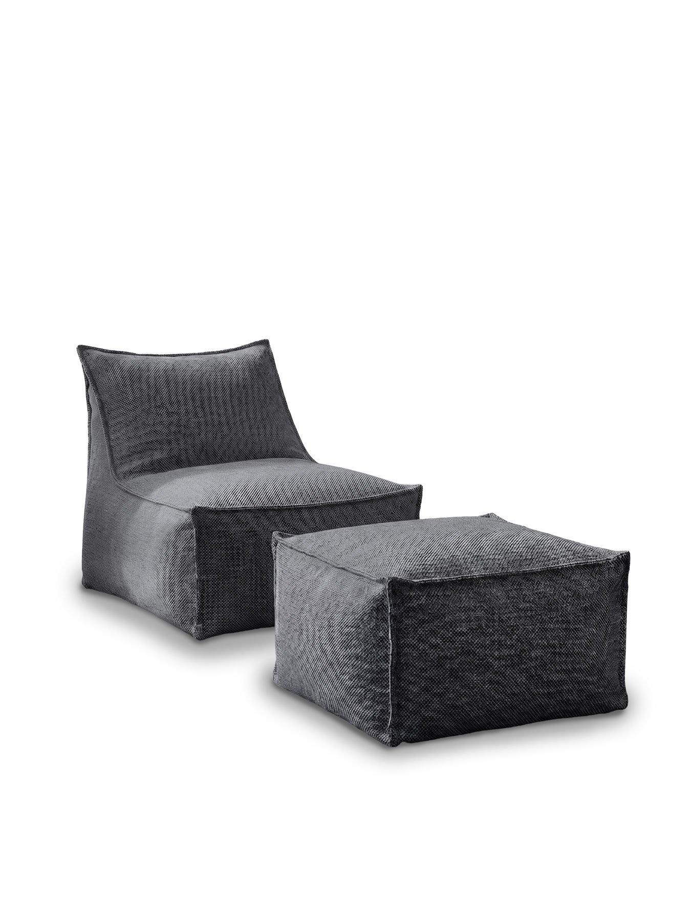 Image 3 of 4 of Old Bean Serene Lounger - Matching Ottoman