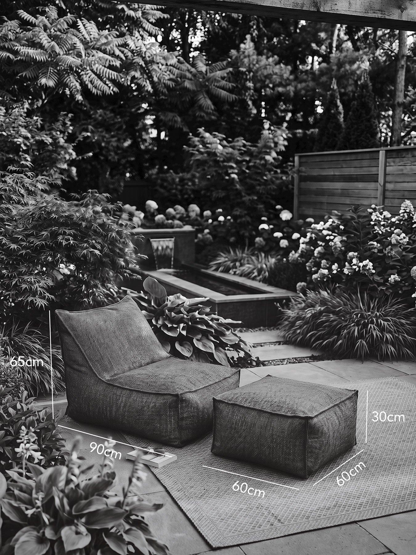 Image 4 of 4 of Old Bean Serene Lounger - Matching Ottoman
