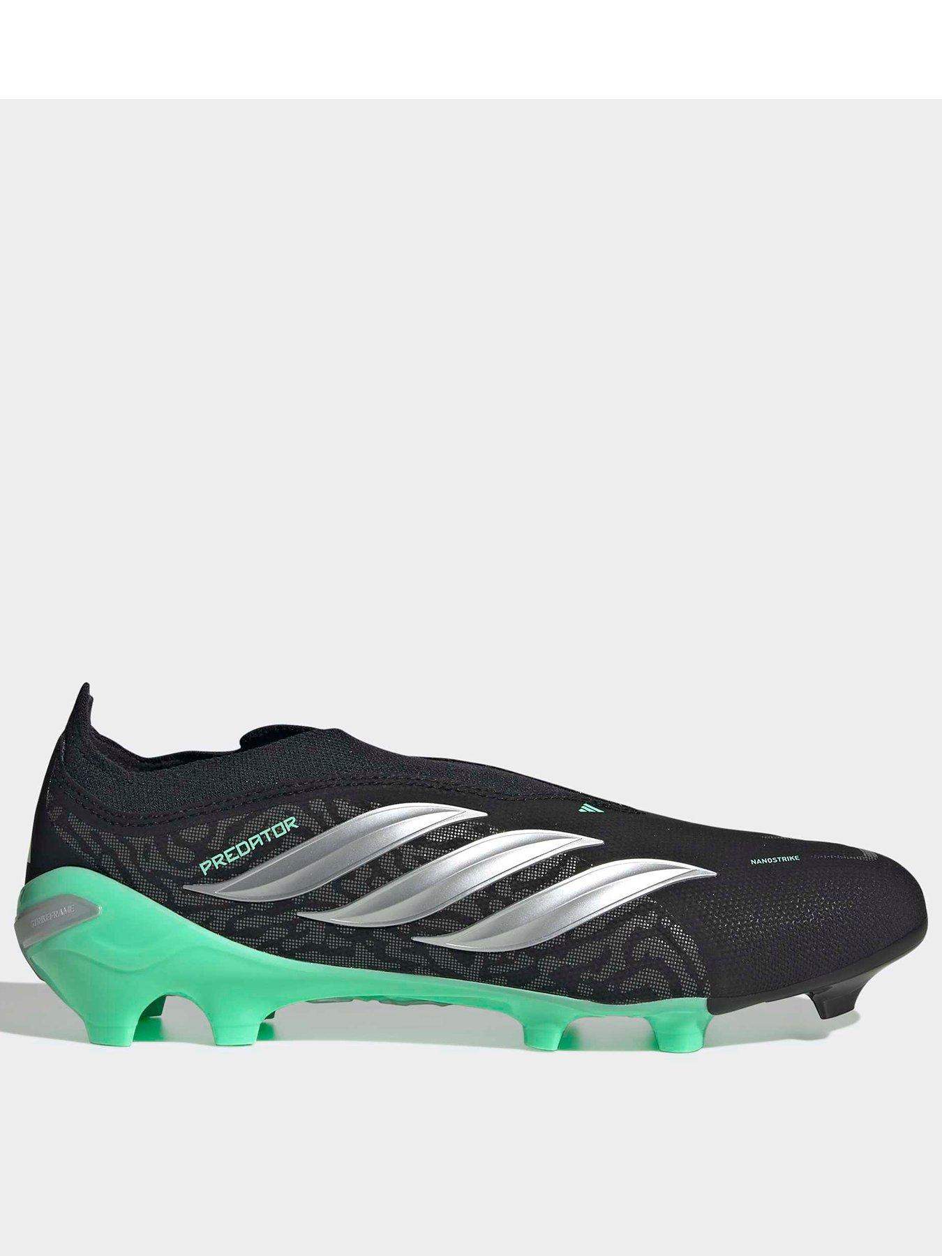 Adidas Mens Predator League Laceless Firm Ground Football Boots - Black/Green