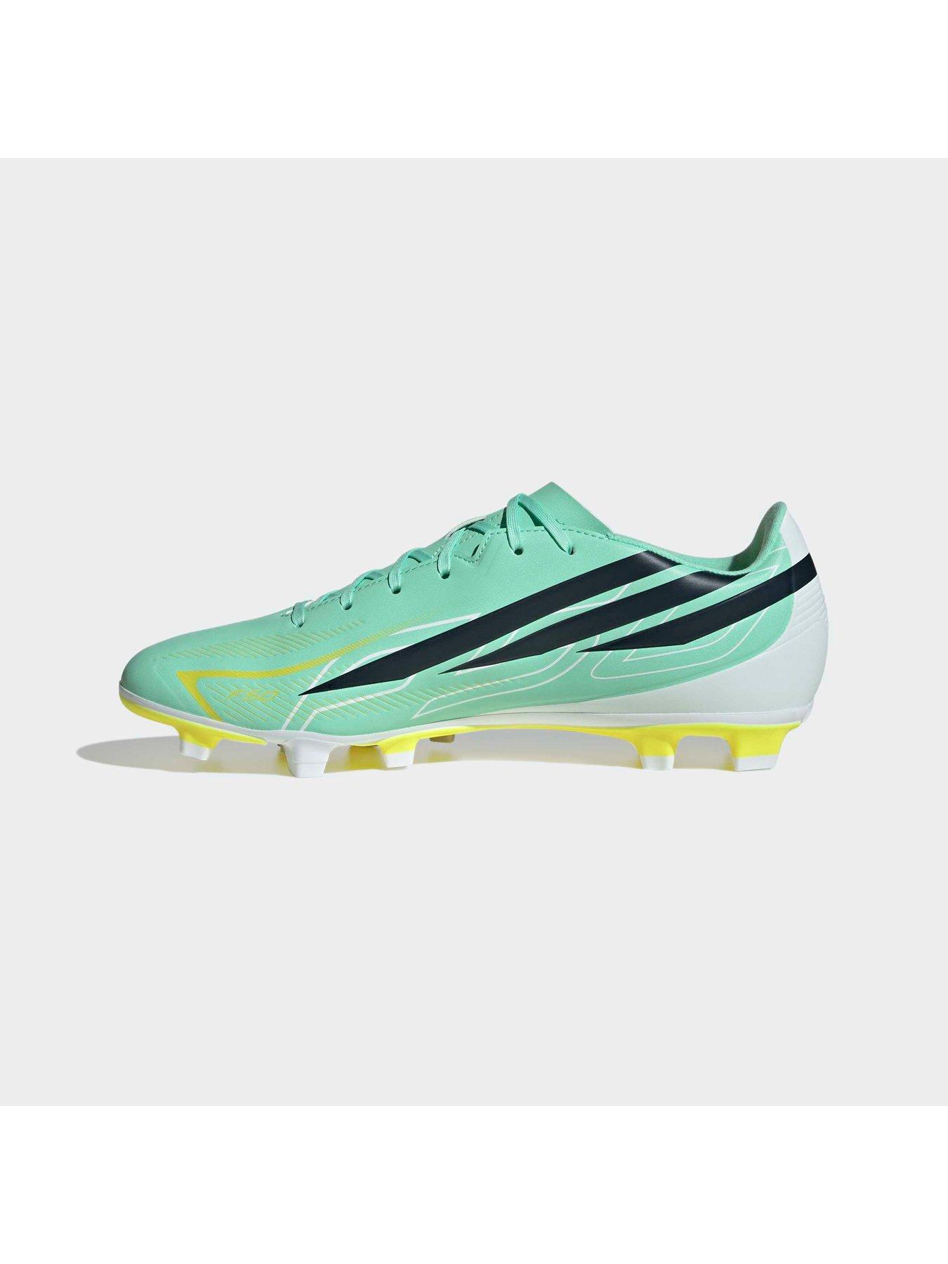 Image 6 of 6 of adidas Mens F50 Hyperfast Club Firm Ground Football Boots - Green/navy