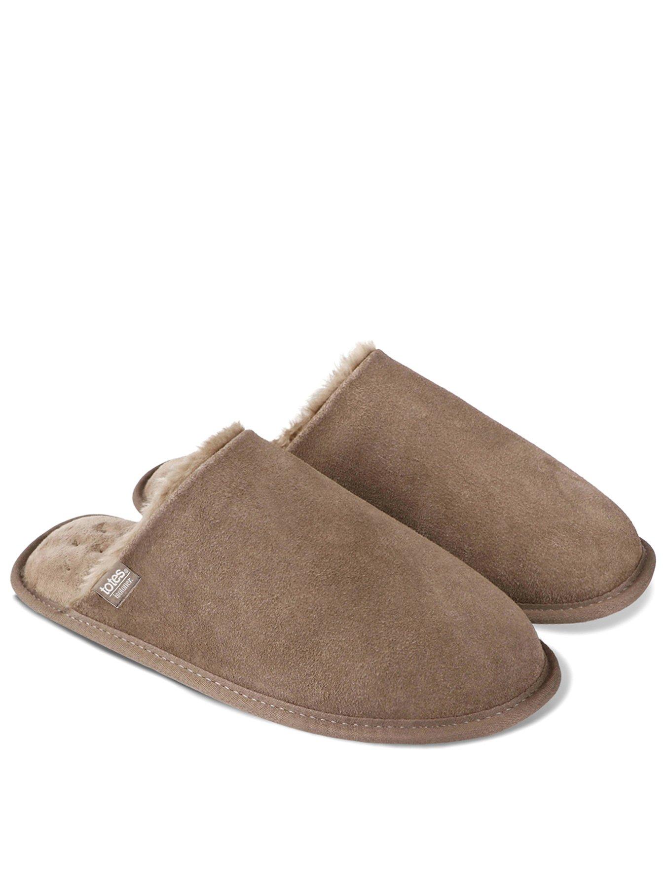Totes Isotoner Totes Isotoner Suede Mule Slipper - Brown