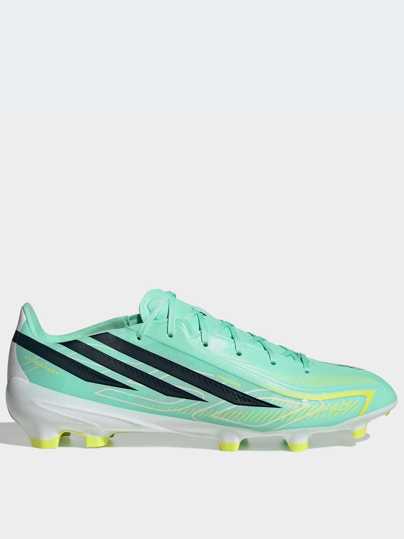 Adidas Mens F50 Hyperfast League Firm Ground Football Boots - Green/Navy