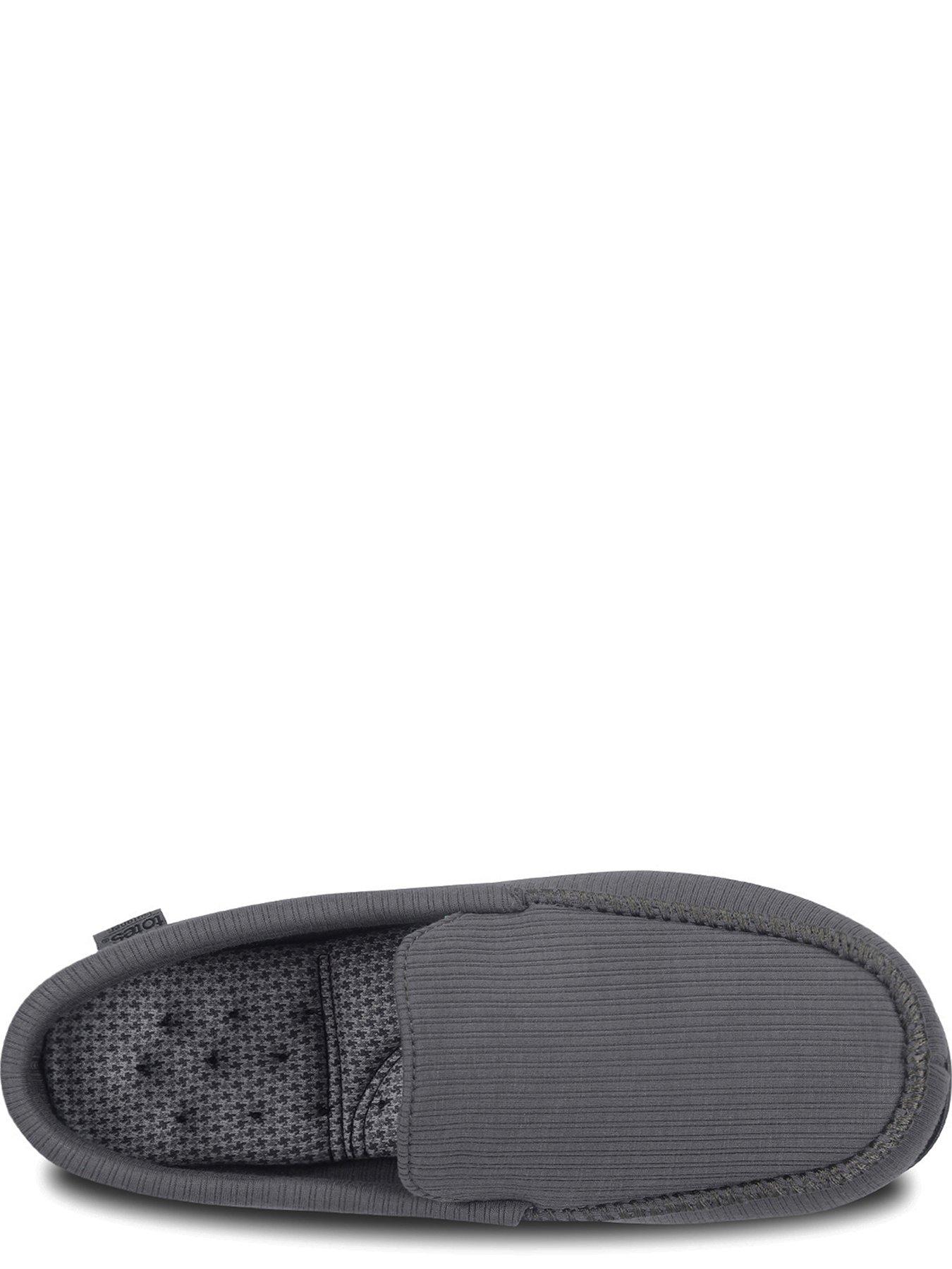 Image 2 of 4 of Totes Isotoner Totes Ribbed Moccasin Slipper - Grey
