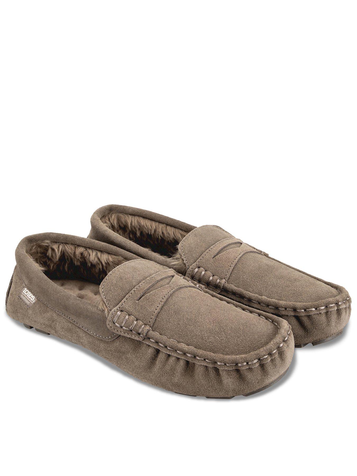 Totes Isotoner Totes Suede Keeper Moccasin - Brown
