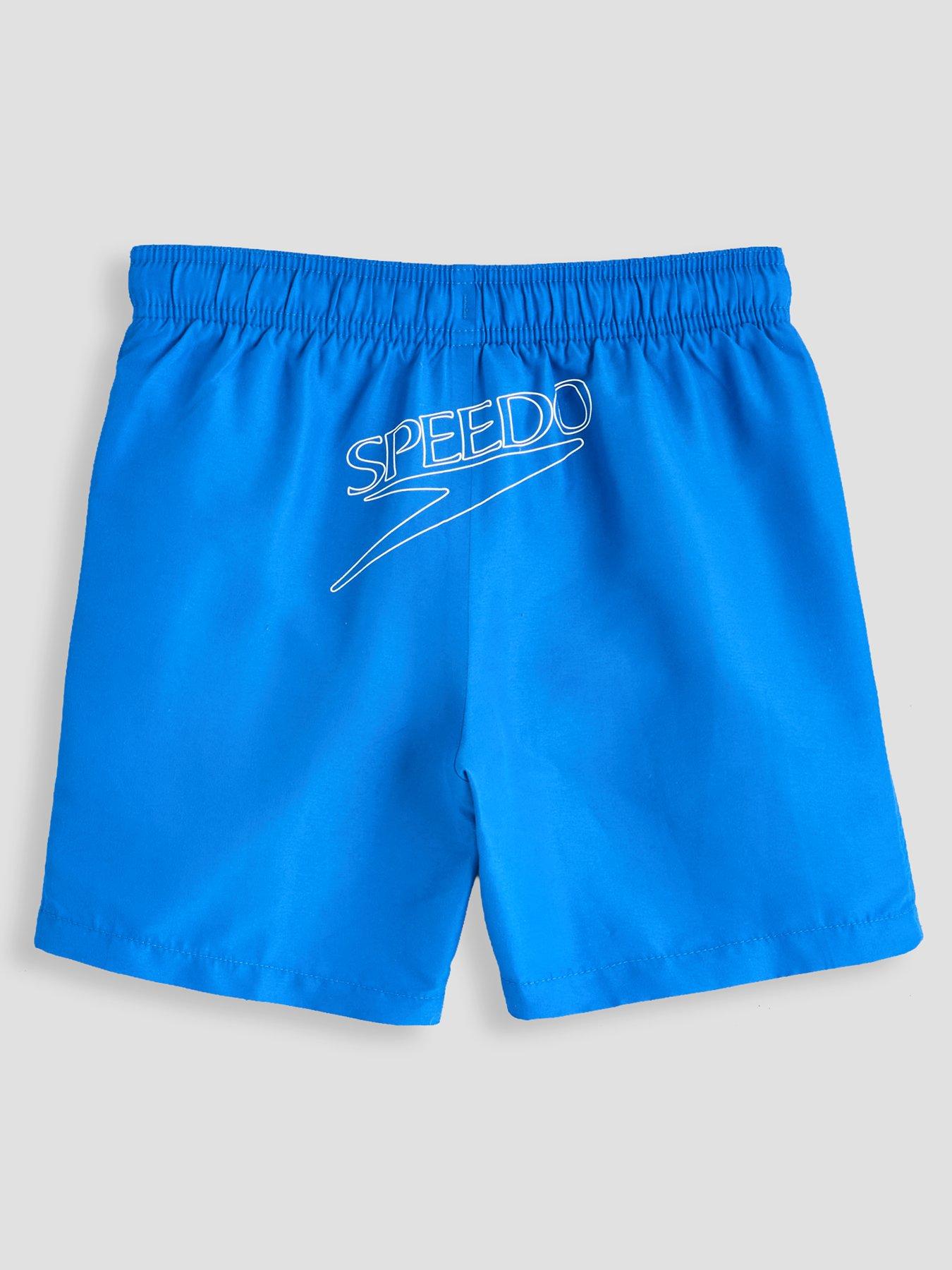 Image 2 of 5 of Speedo Junior Boys Classic Logo Swim Shorts - Blue