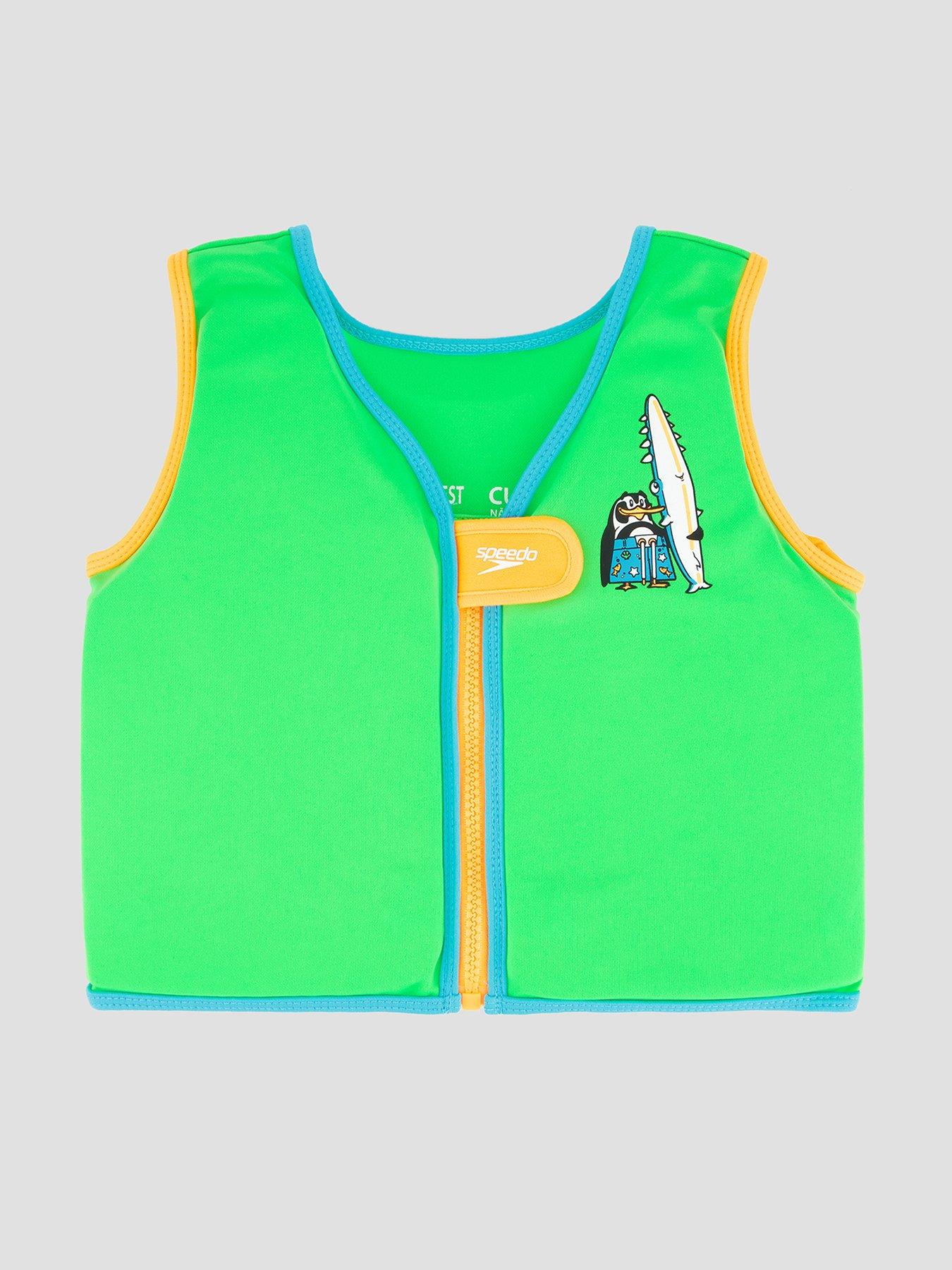 Image 1 of 4 of Speedo Kids Printed Float Vest - Green
