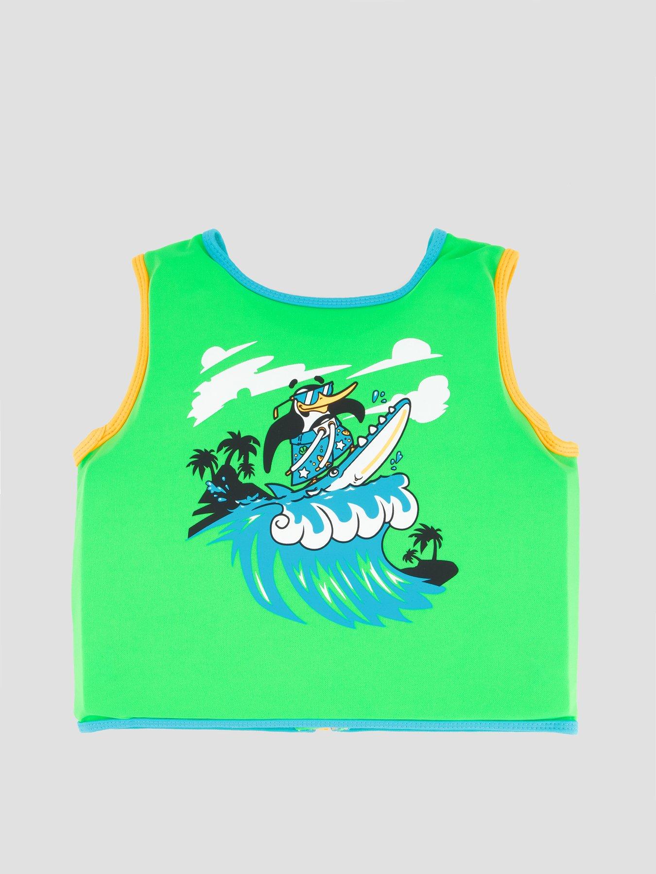 Image 2 of 4 of Speedo Kids Printed Float Vest - Green