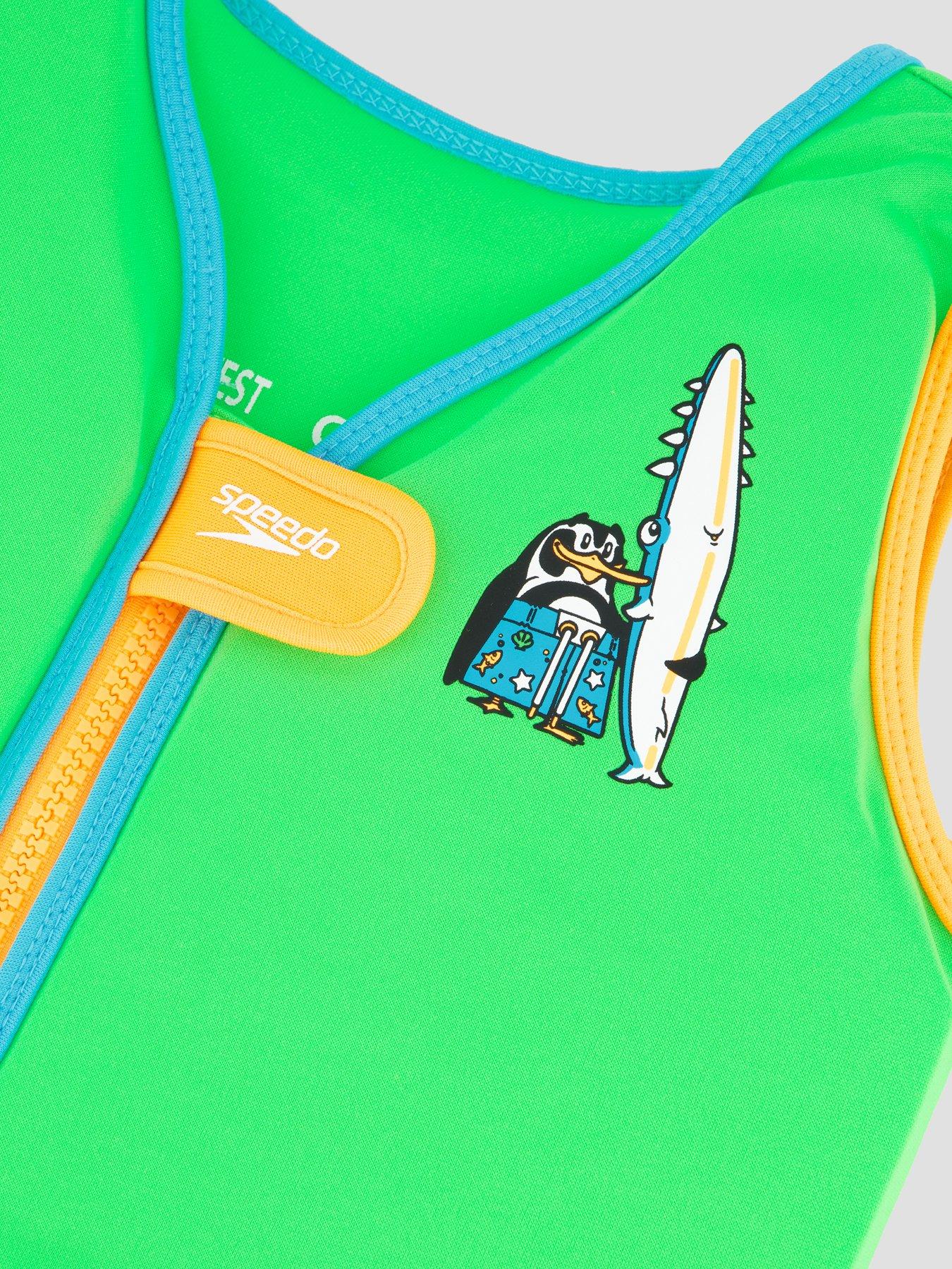 Image 4 of 4 of Speedo Kids Printed Float Vest - Green