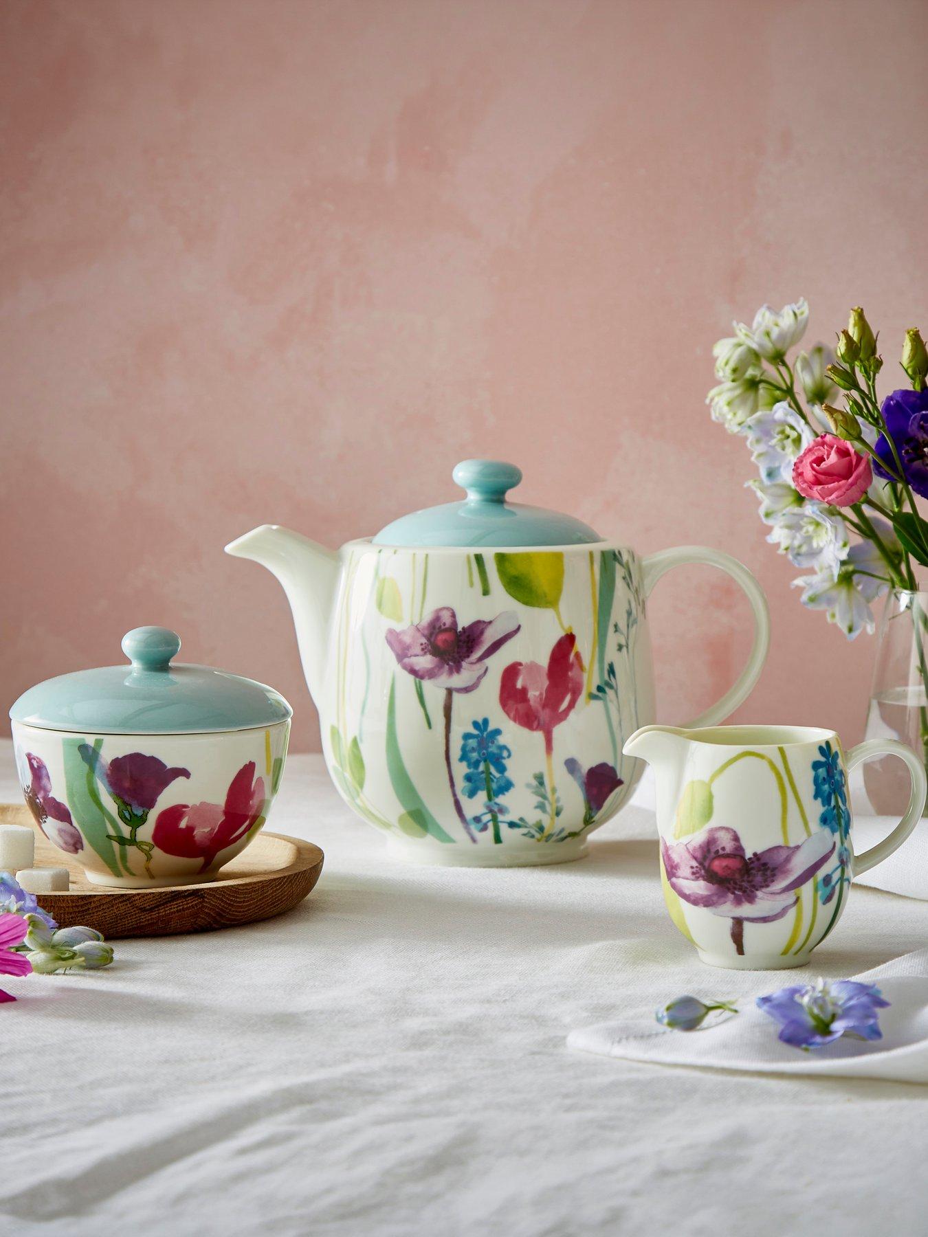 Portmeirion Water Garden 3 Piece Teapot Set