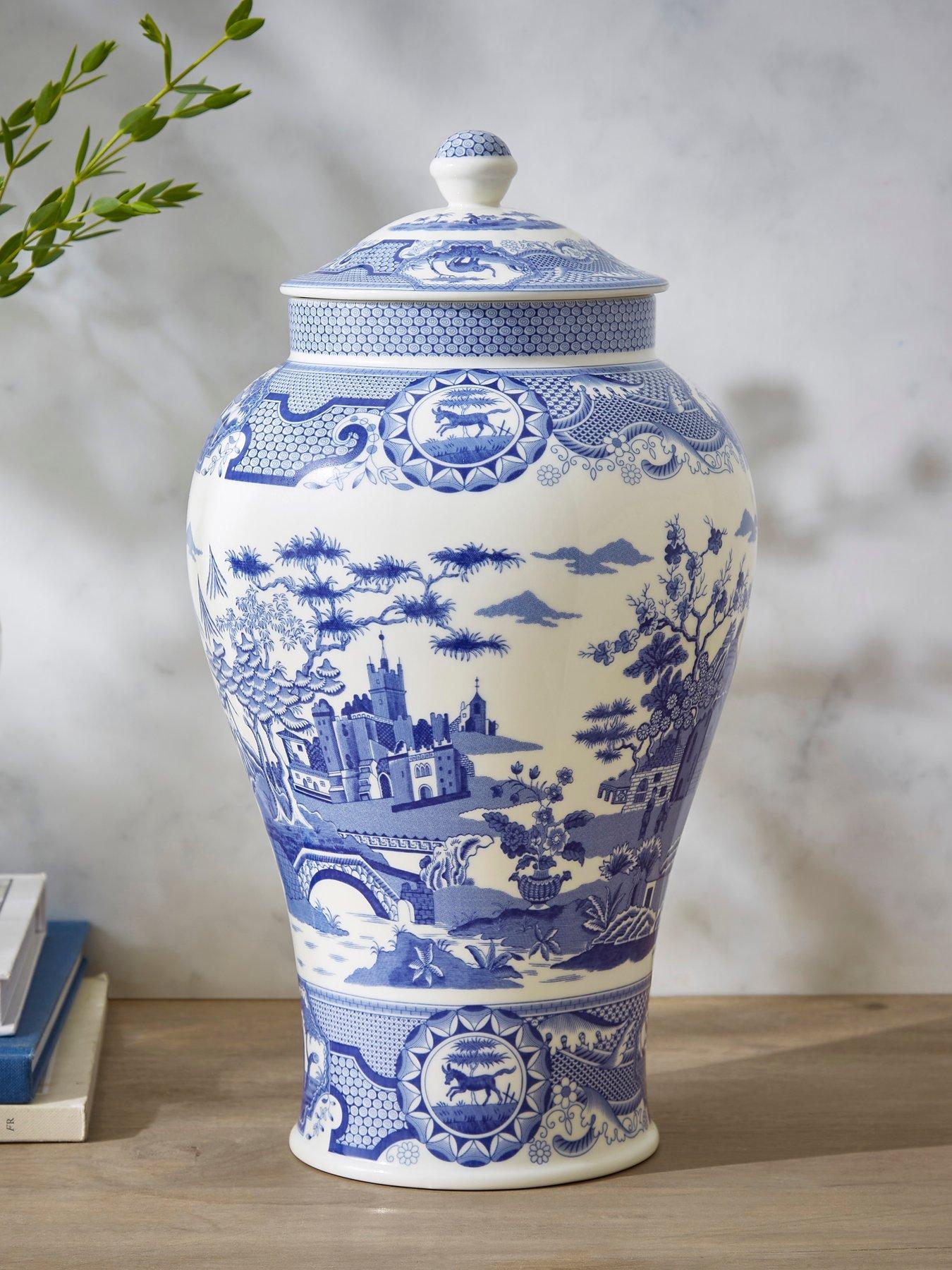 Spode Spode Blue Italian Gothic Castle Vase