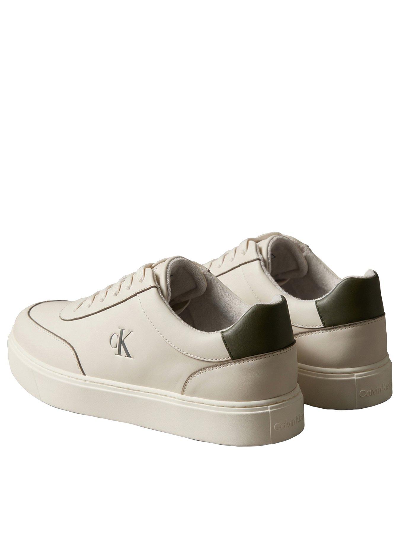 Image 3 of 5 of Calvin Klein Classic Cups Oxford Leather Trainers - Off White