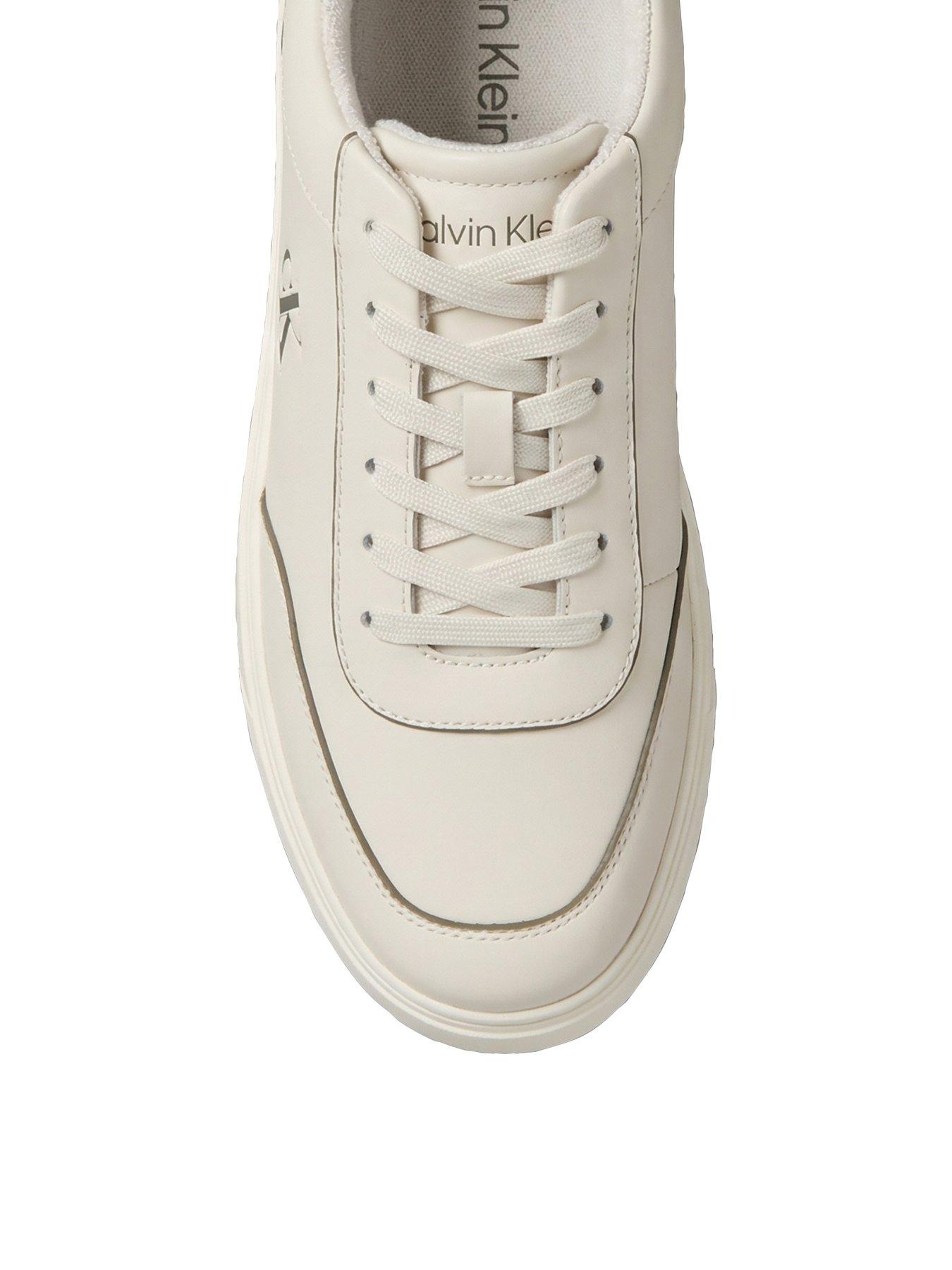 Image 5 of 5 of Calvin Klein Classic Cups Oxford Leather Trainers - Off White