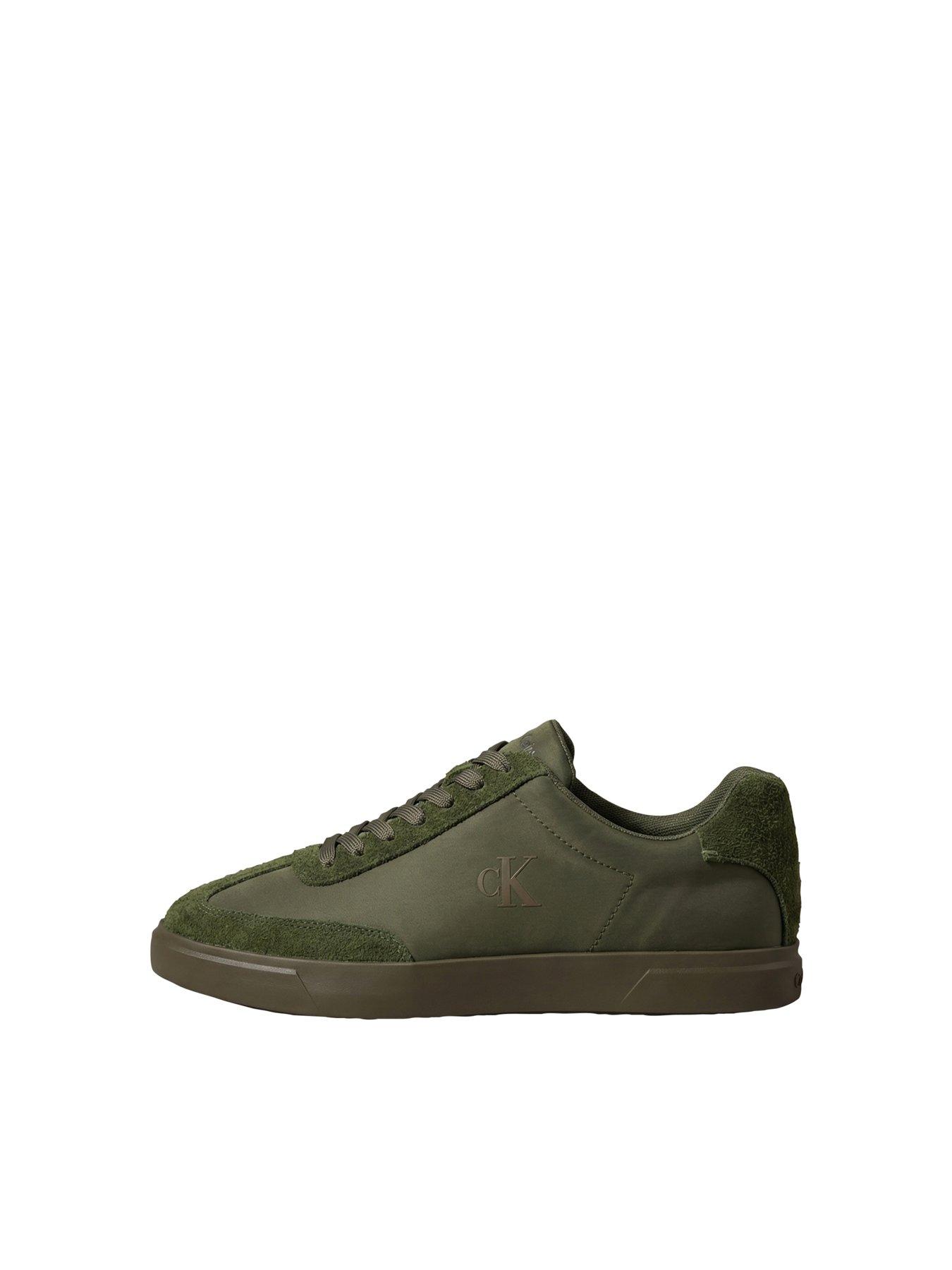 Image 5 of 6 of Calvin Klein Low Profile Cupsole Lace Trainers - Green