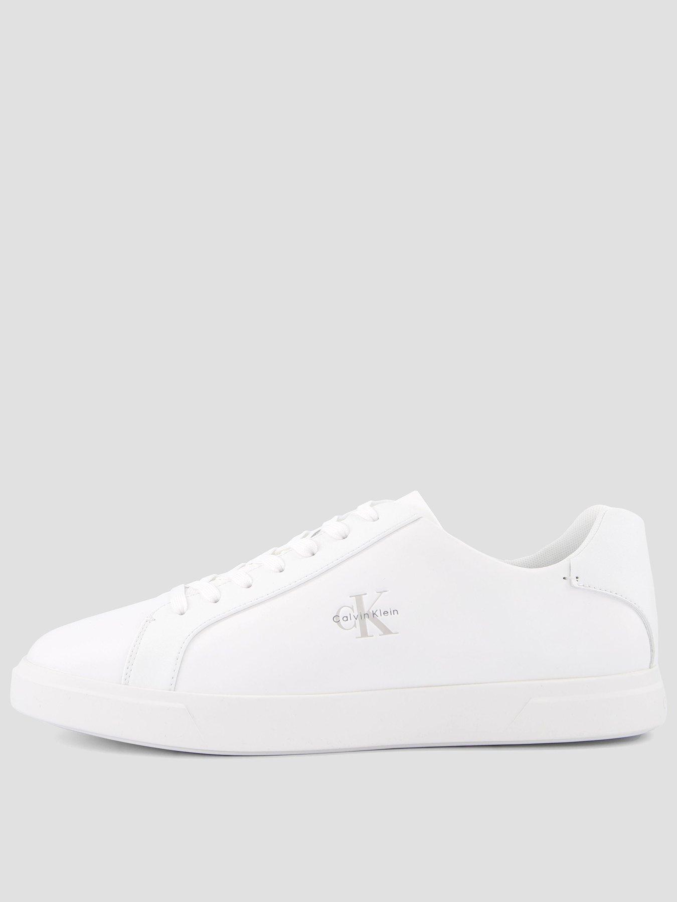 Calvin Klein Low Profile Cupsole Leather Trainers - White