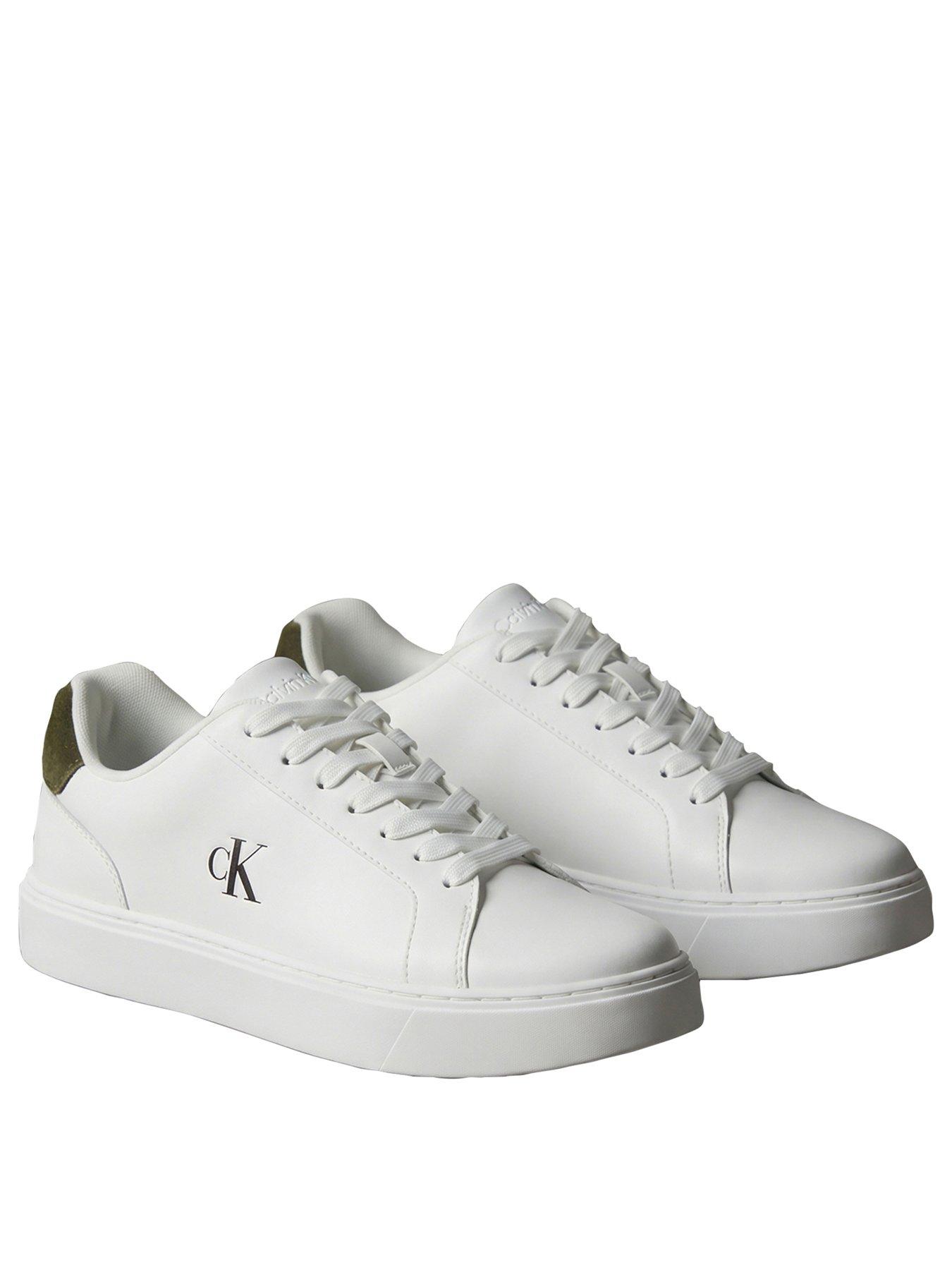Image 2 of 5 of Calvin Klein Classic Cupsole Laceup Trainers - White