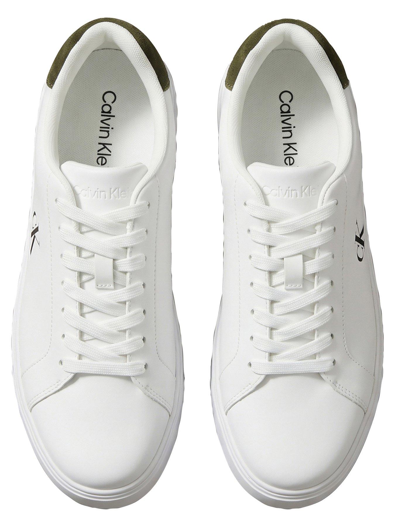 Image 4 of 5 of Calvin Klein Classic Cupsole Laceup Trainers - White