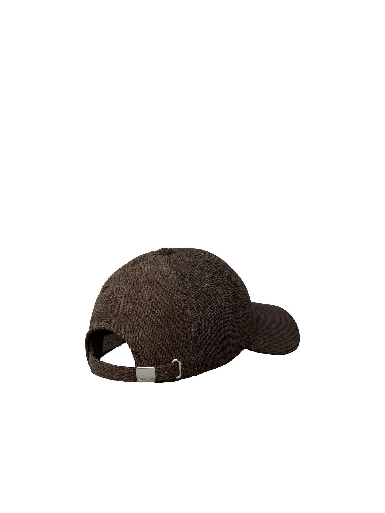 Image 2 of 3 of Calvin Klein Men's Corduroy Logo Embroidered Baseball Cap with Adjustable Closure - Brown