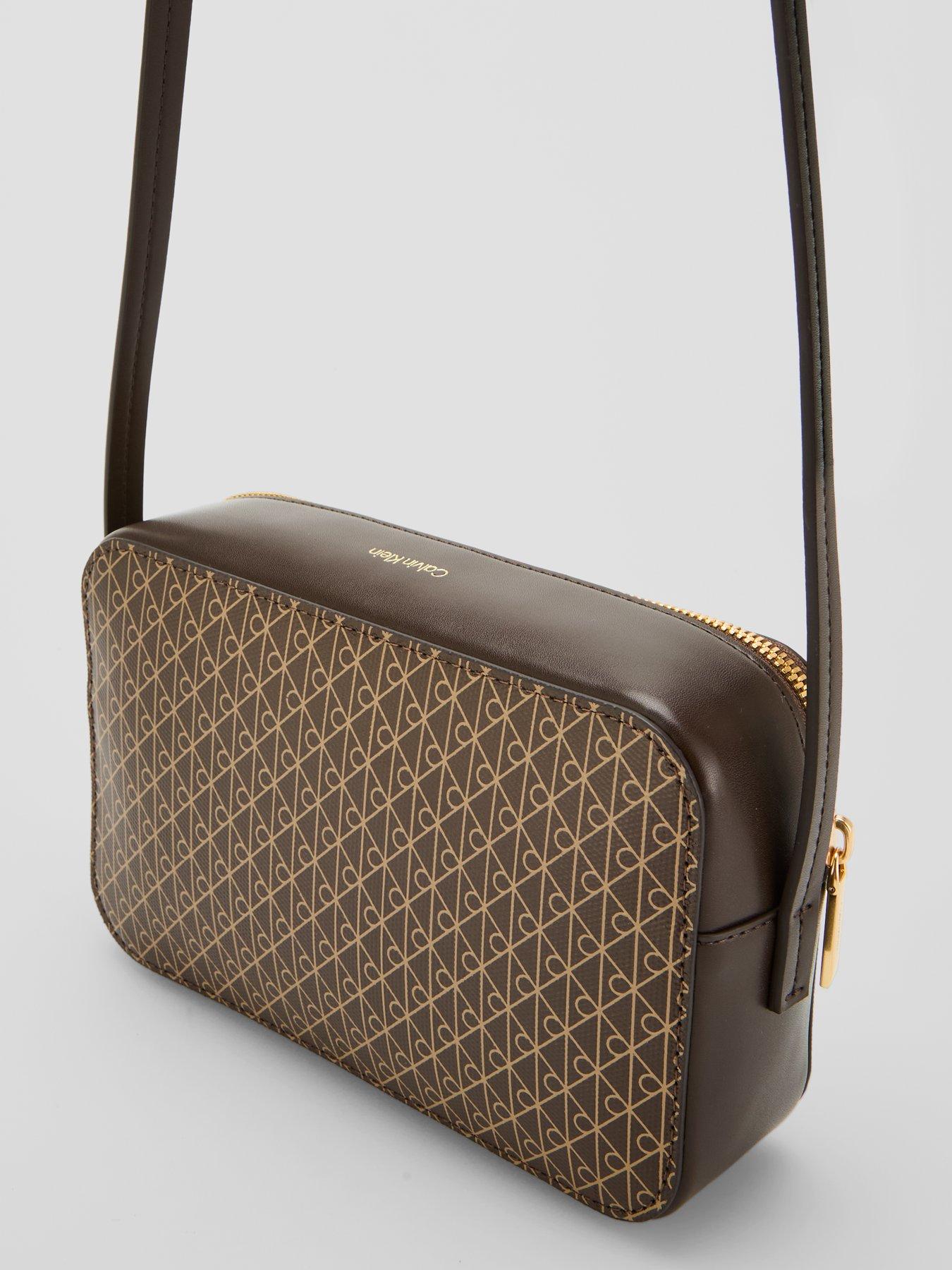 Image 3 of 5 of Calvin Klein Allover Emblem Logo Camera Bag - Multi