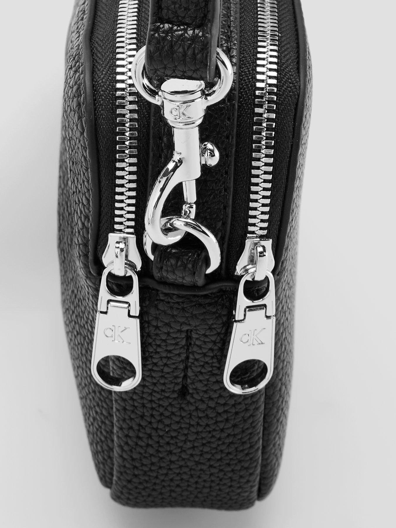 Image 6 of 6 of Calvin Klein Logo Strap Camera Bag - Black